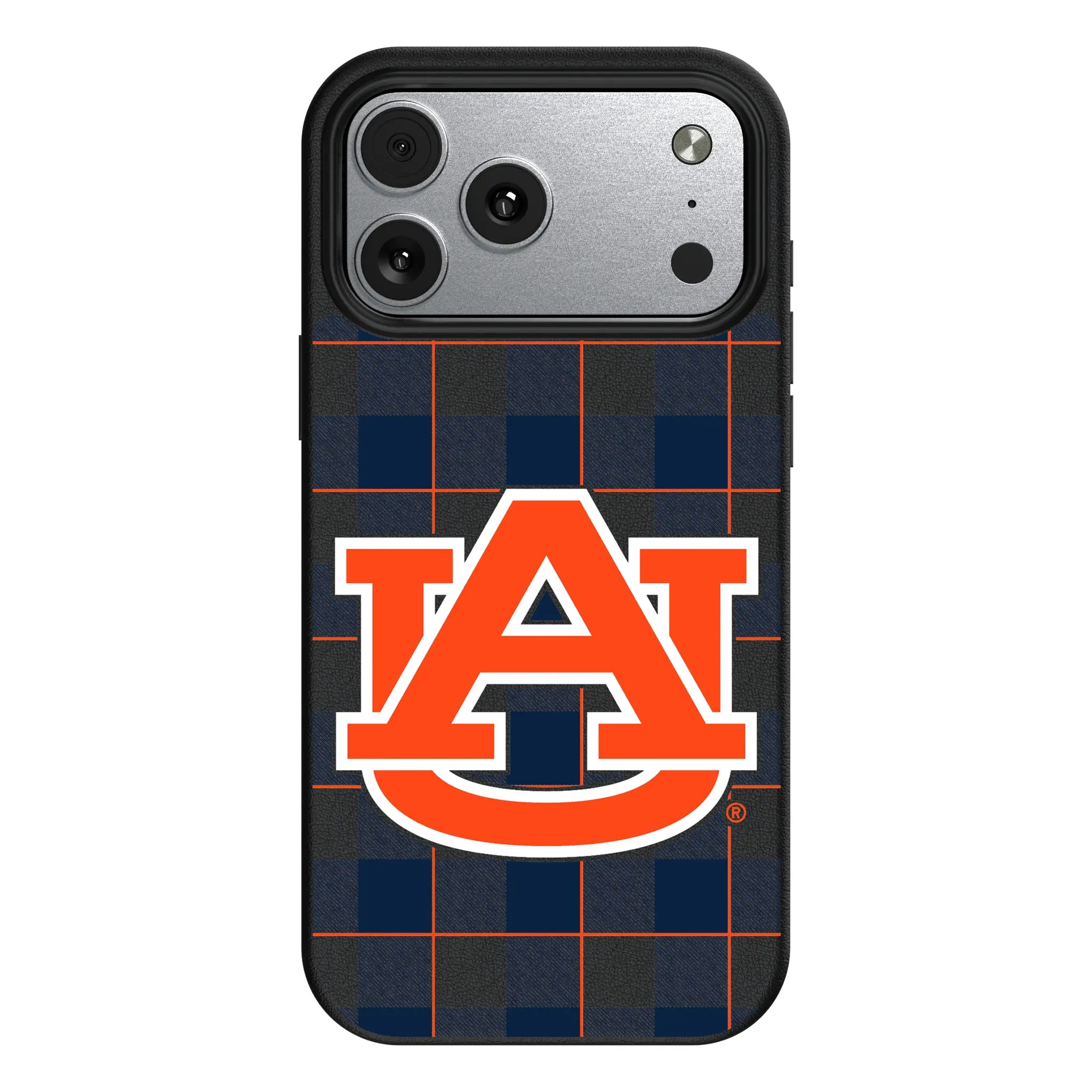 University of Auburn Tigers Plaid iPhone MagSafe Compatible Phone Case for Apple iPhone#Device_iPhone 17 Pro Max