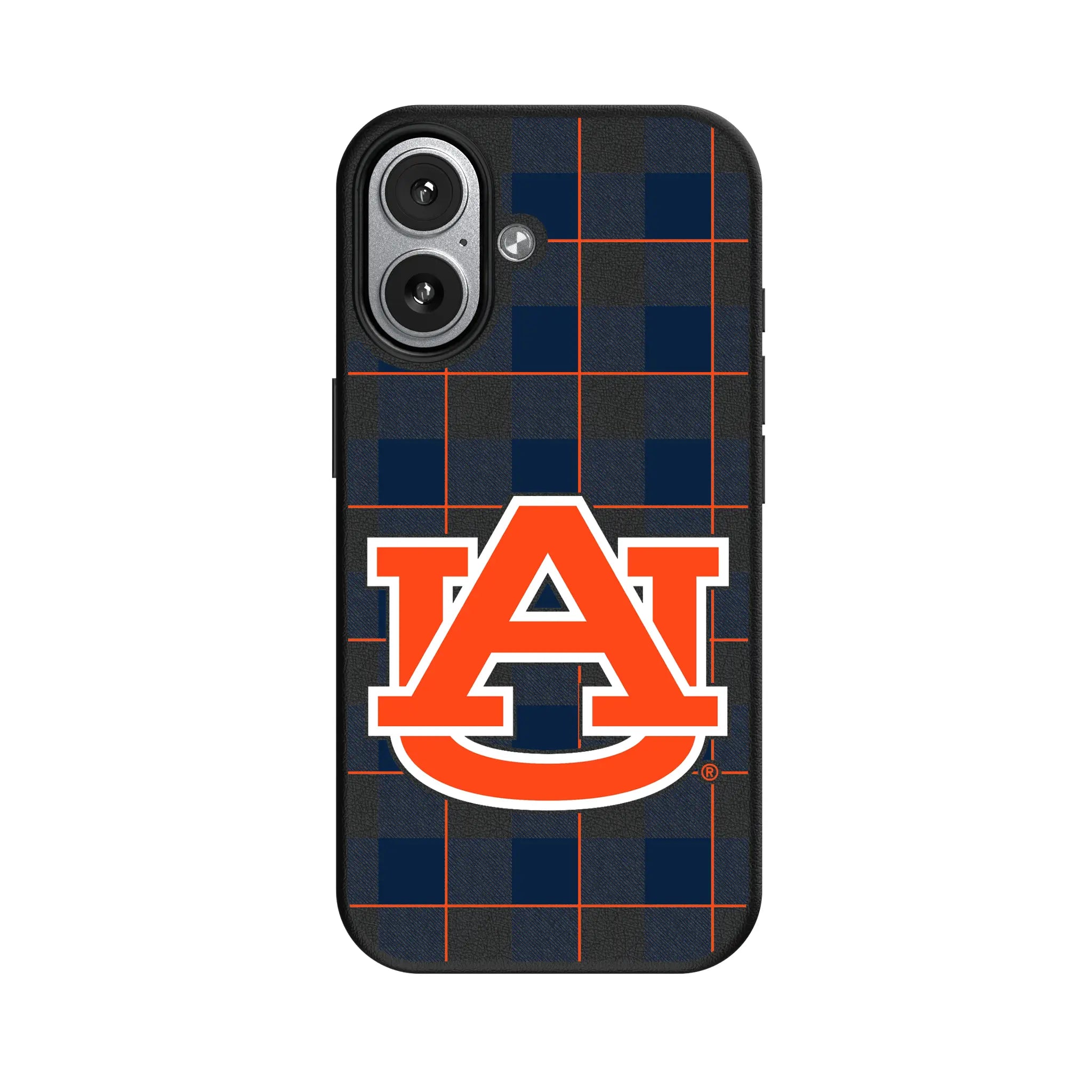 University of Auburn Tigers Plaid iPhone MagSafe Compatible Phone Case for Apple iPhone#Device_iPhone 17