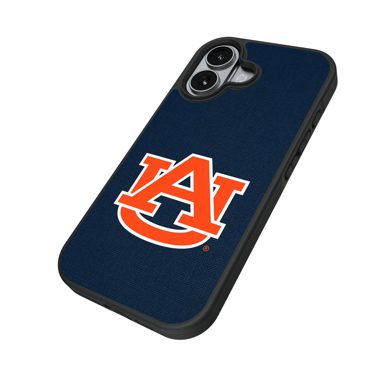 University of Auburn Tigers Solid iPhone Bump Phone Case for Apple iPhone - Isometric View#Device_iPhone 17