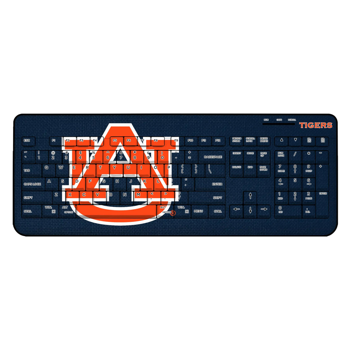 University of Auburn Tigers Solid Wireless USB Keyboard