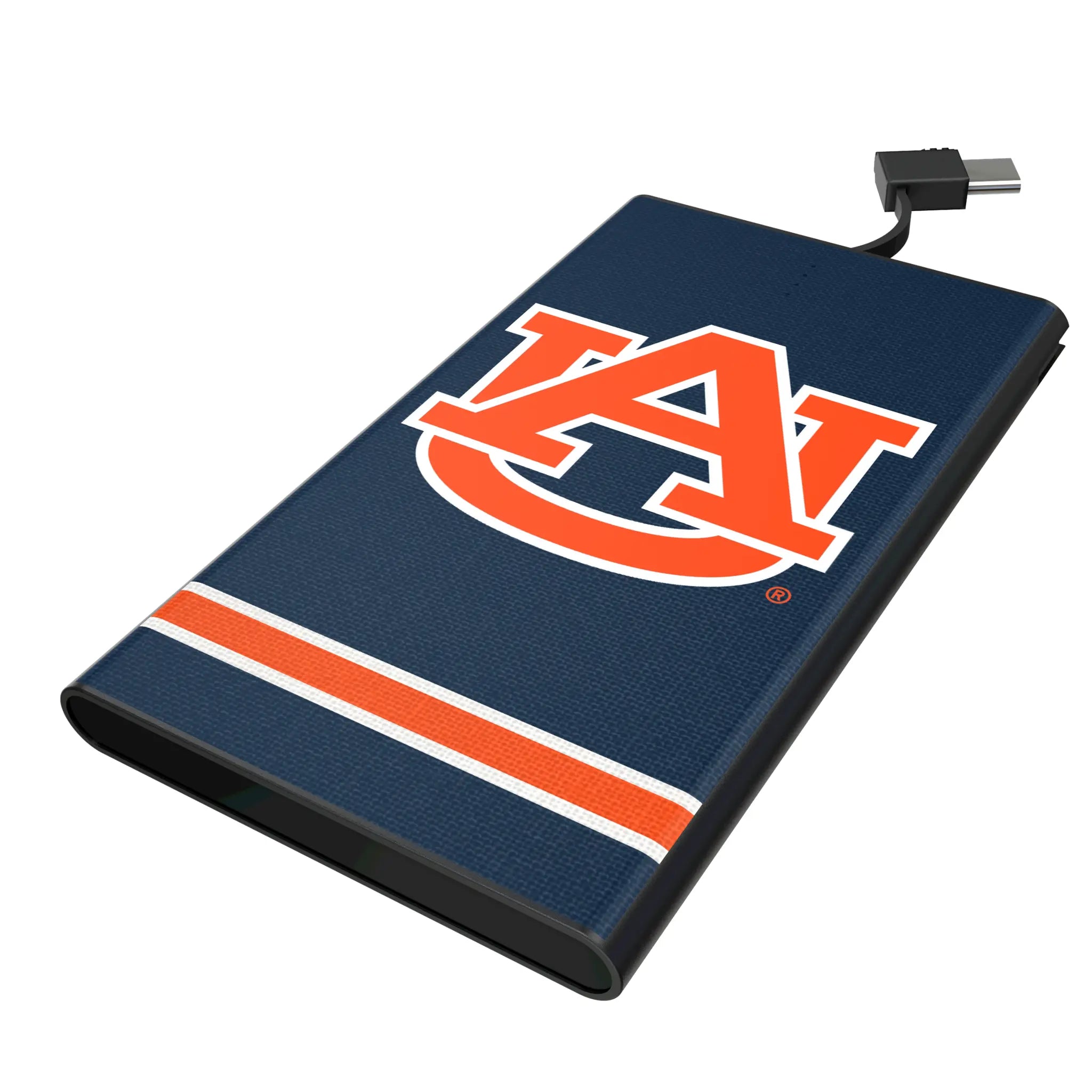 University of Auburn Tigers Stripe 5000mAh Flat Power Bank