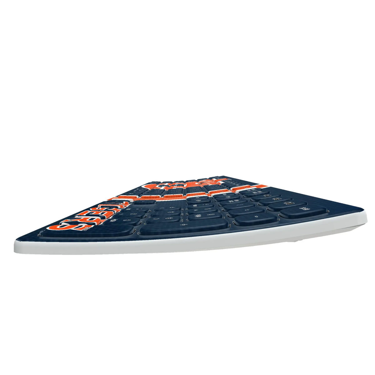 University of Auburn Tigers Stripe KKB605 Curved Wireless Keyboard