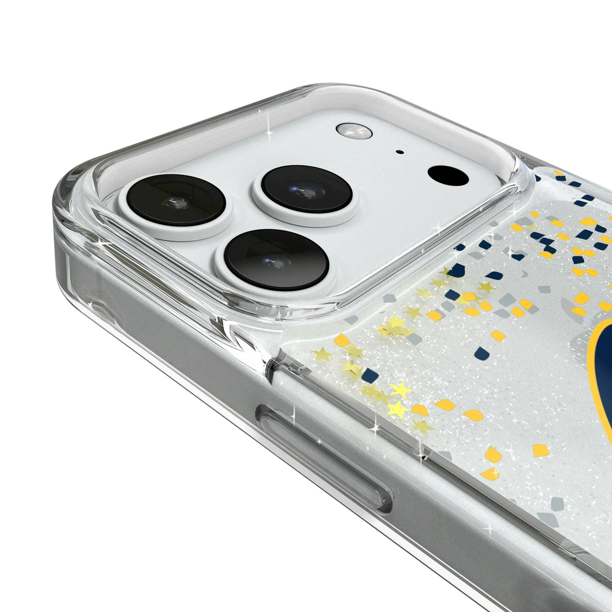 University of California Berkeley Golden Bears Confetti iPhone Glitter Phone Case for Apple iPhone - Detail#Device_iPhone 18 Pro