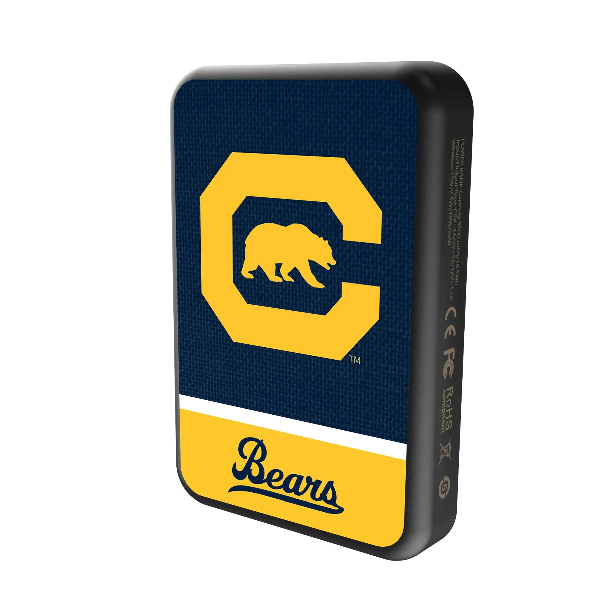 University of California Berkeley Golden Bears Endzone Solid Wireless Mag Power Bank