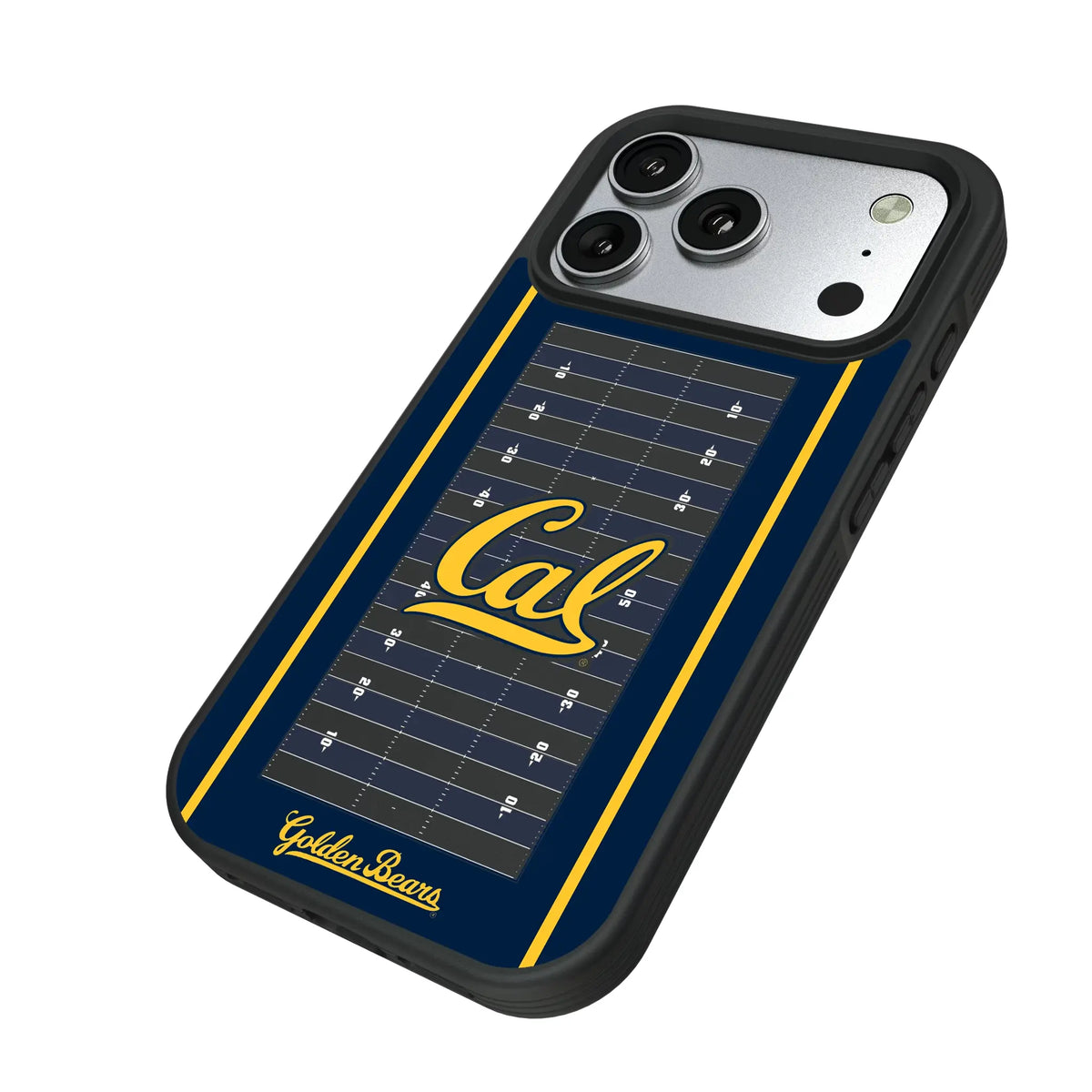 University of California Berkeley Golden Bears Field iPhone Bump Phone Case for Apple iPhone - Isometric View#Device_iPhone 17 Pro