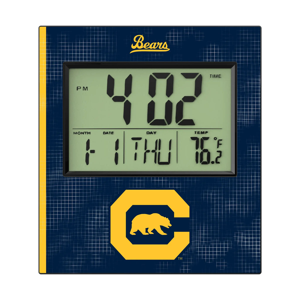 University of California Berkeley Golden Bears Hatch Wall Clock