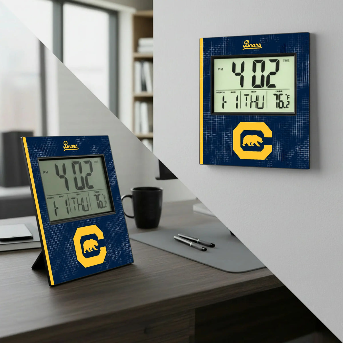 University of California Berkeley Golden Bears Hatch Wall Clock - Lifestyle