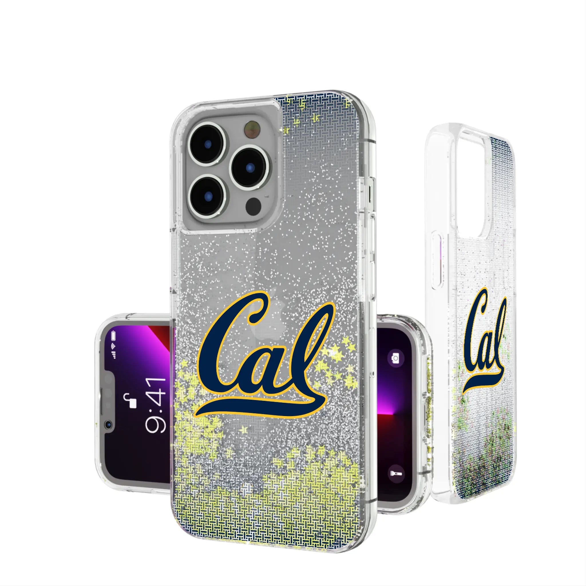 University of California Berkeley Golden Bears Linen iPhone Glitter Phone Case for Apple iPhone