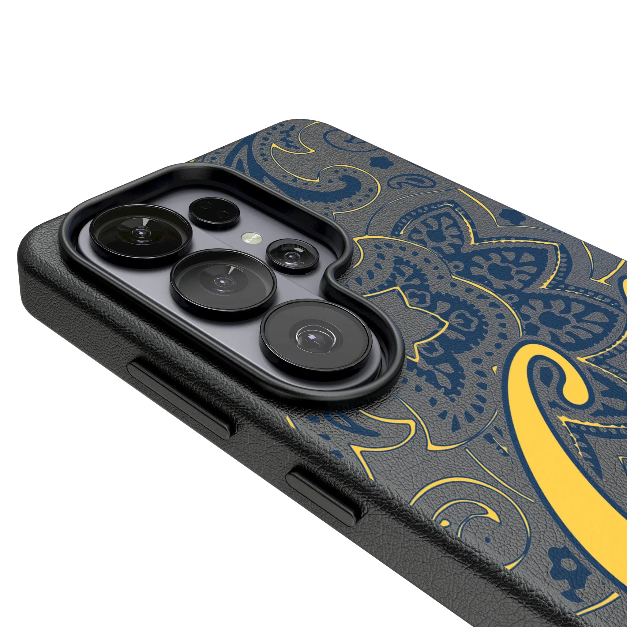 University of California Berkeley Golden Bears Paisley Galaxy MagSafe Compatible Phone Case for Samsung Galaxy - Detail#Device_Galaxy S26 Ultra