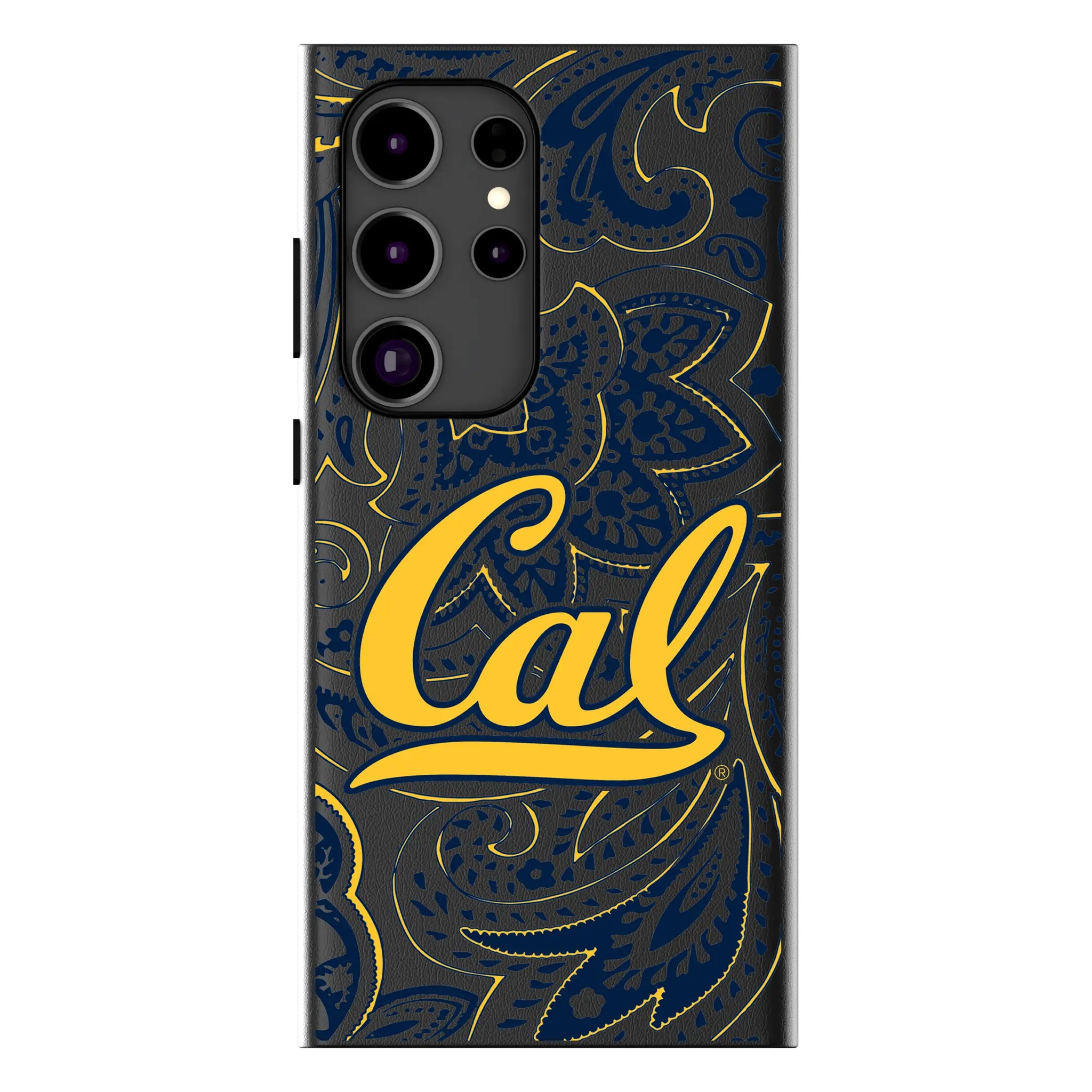 University of California Berkeley Golden Bears Paisley Galaxy MagSafe Compatible Phone Case for Samsung Galaxy#Device_Galaxy S26 Ultra