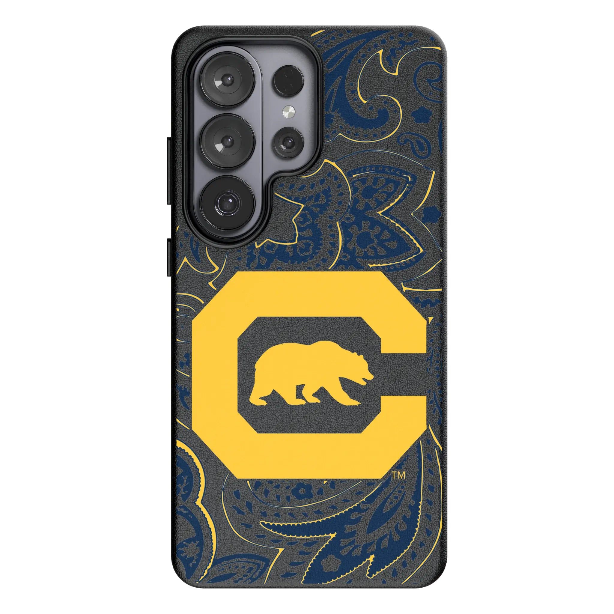 University of California Berkeley Golden Bears Paisley Galaxy MagSafe Compatible Phone Case for Samsung Galaxy#Device_Galaxy S26 Ultra