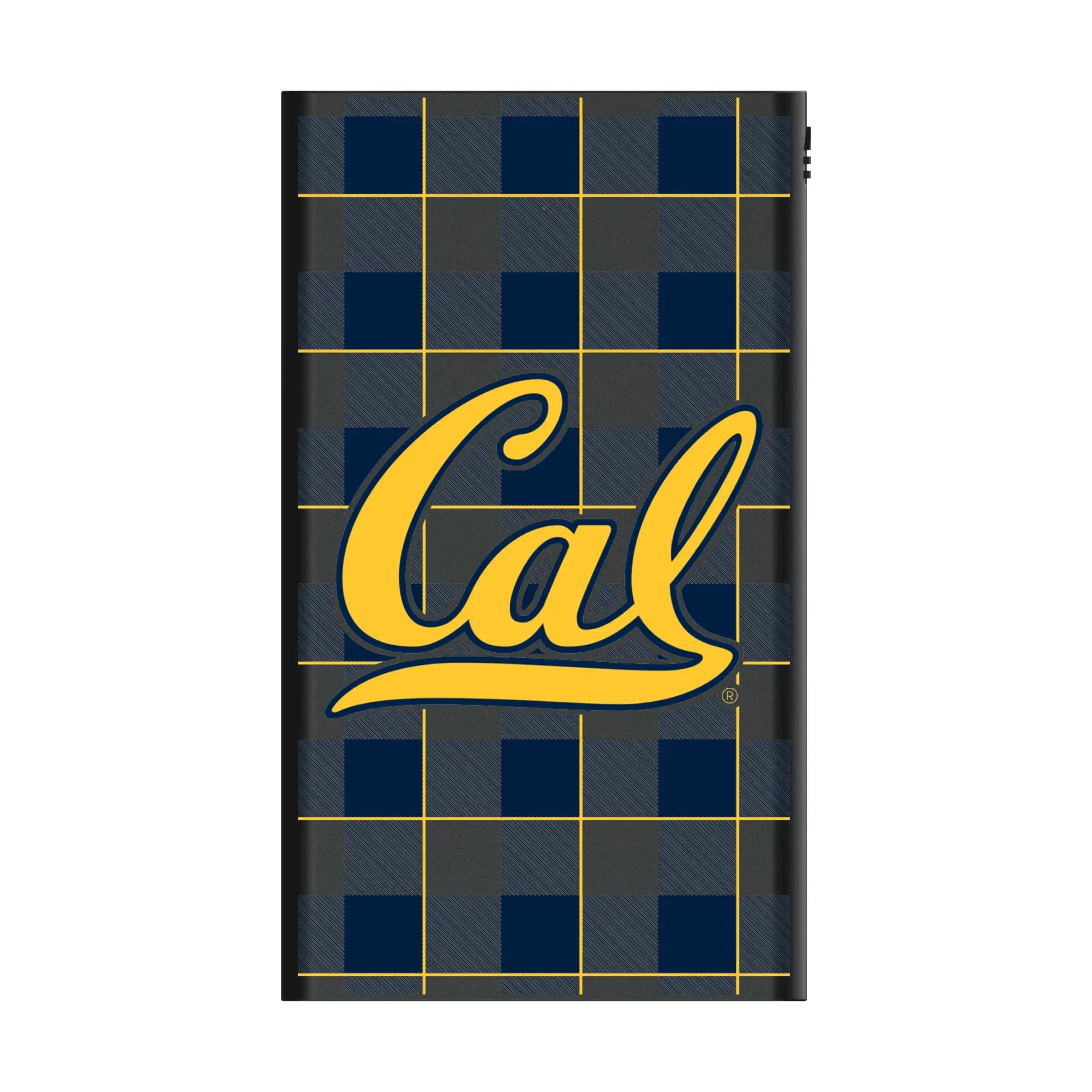 University of California Berkeley Golden Bears Plaid 5000mAh Flat Power Bank