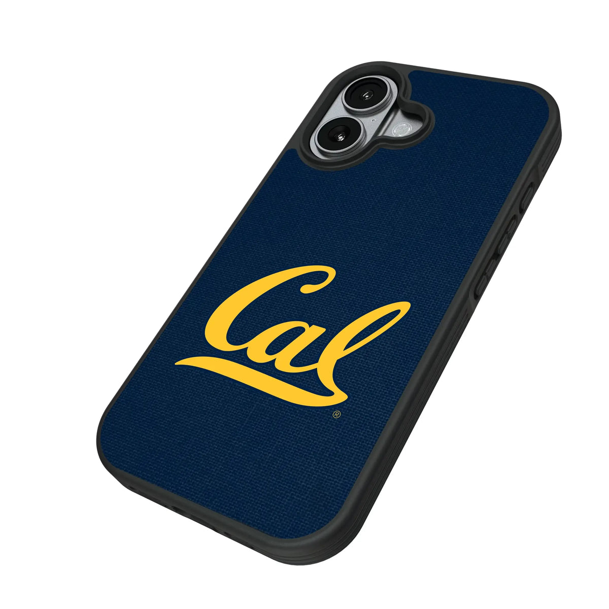 University of California Berkeley Golden Bears Solid iPhone Bump Phone Case for Apple iPhone - Isometric View#Device_iPhone 17