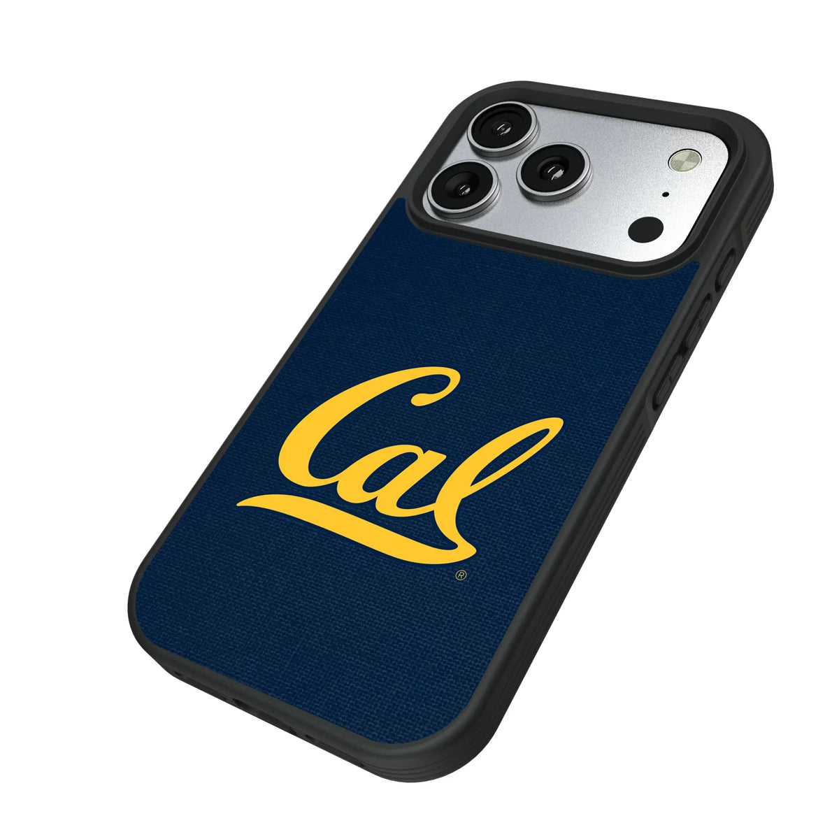 University of California Berkeley Golden Bears Solid iPhone Bump Phone Case for Apple iPhone - Isometric View#Device_iPhone 17 Pro