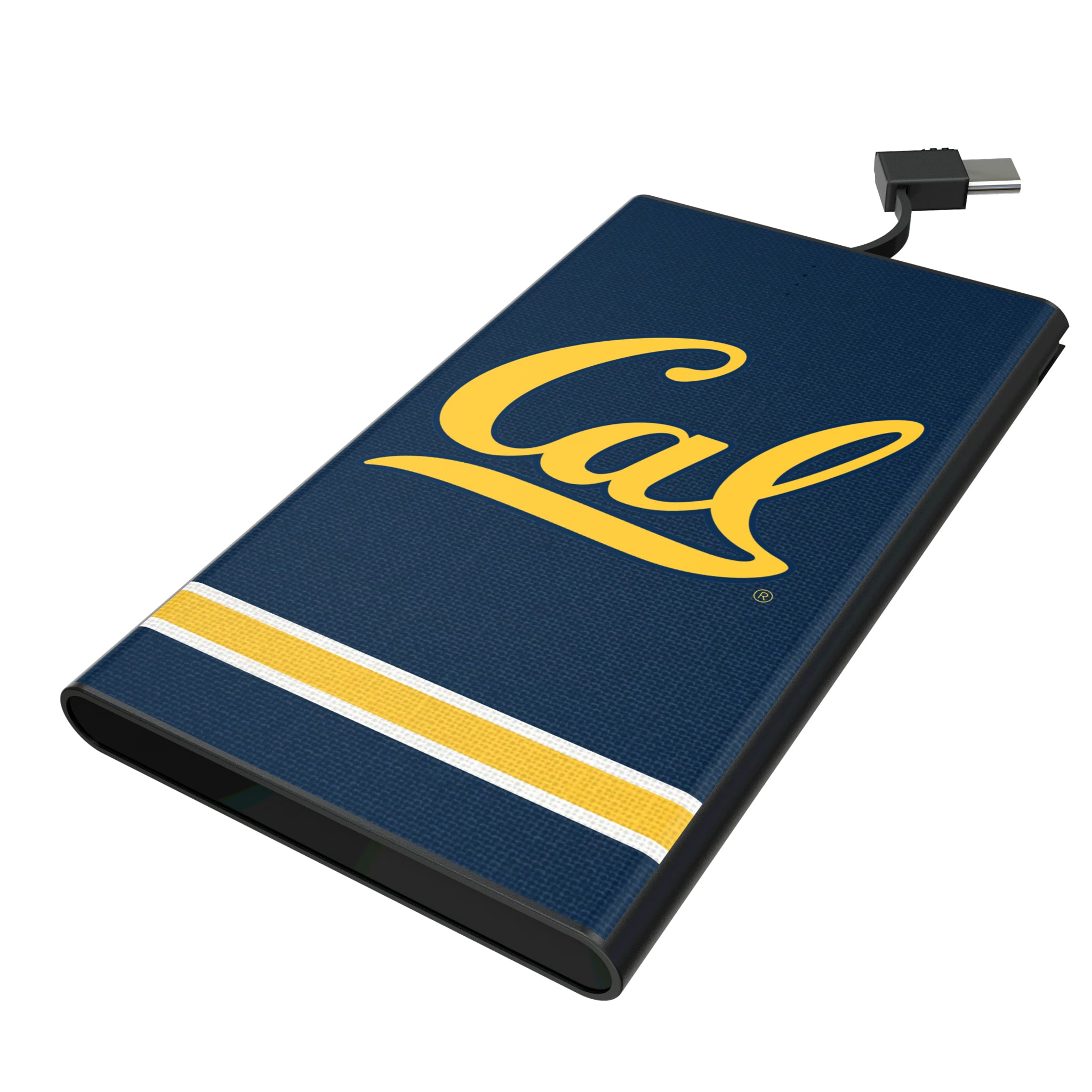 University of California Berkeley Golden Bears Stripe 5000mAh Flat Powerbank