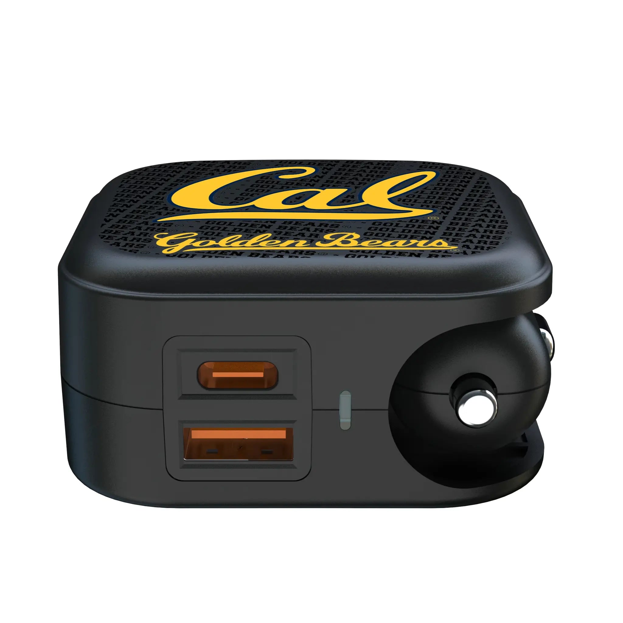 University of California Berkeley Golden Bears Text Backdrop 2 in 1 USB A/C Charger