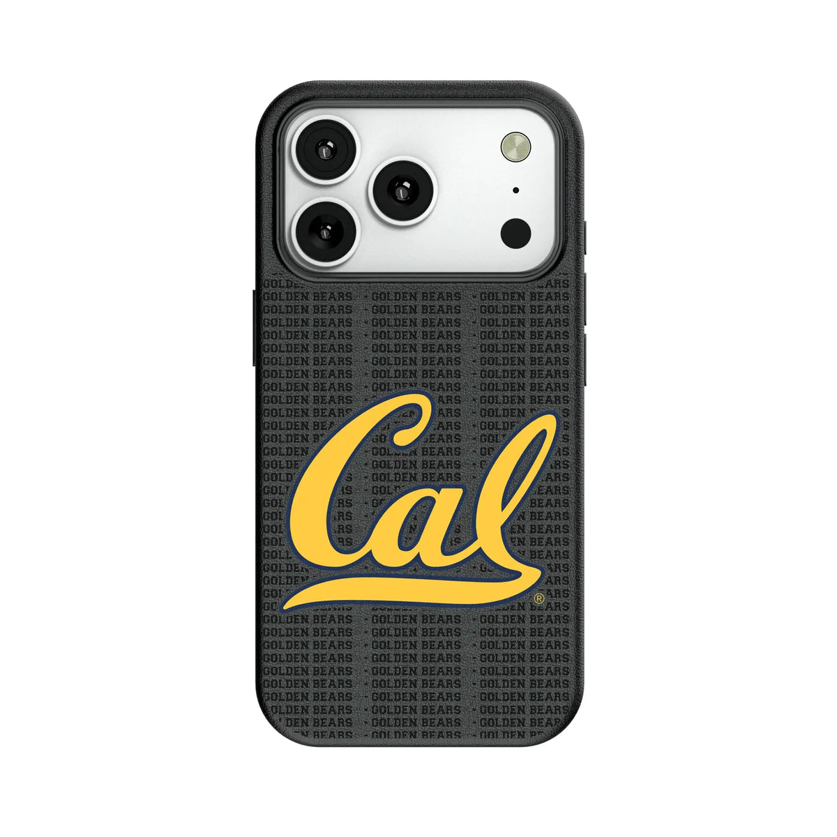 University of California Berkeley Golden Bears Text Backdrop MagSafe Compatible Phone Case for Apple iPhone