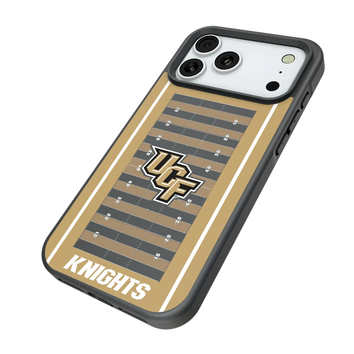 University of Central Florida Golden Knights Field iPhone Bump Phone Case for Apple iPhone - Isometric View#Device_iPhone 18 Pro Max