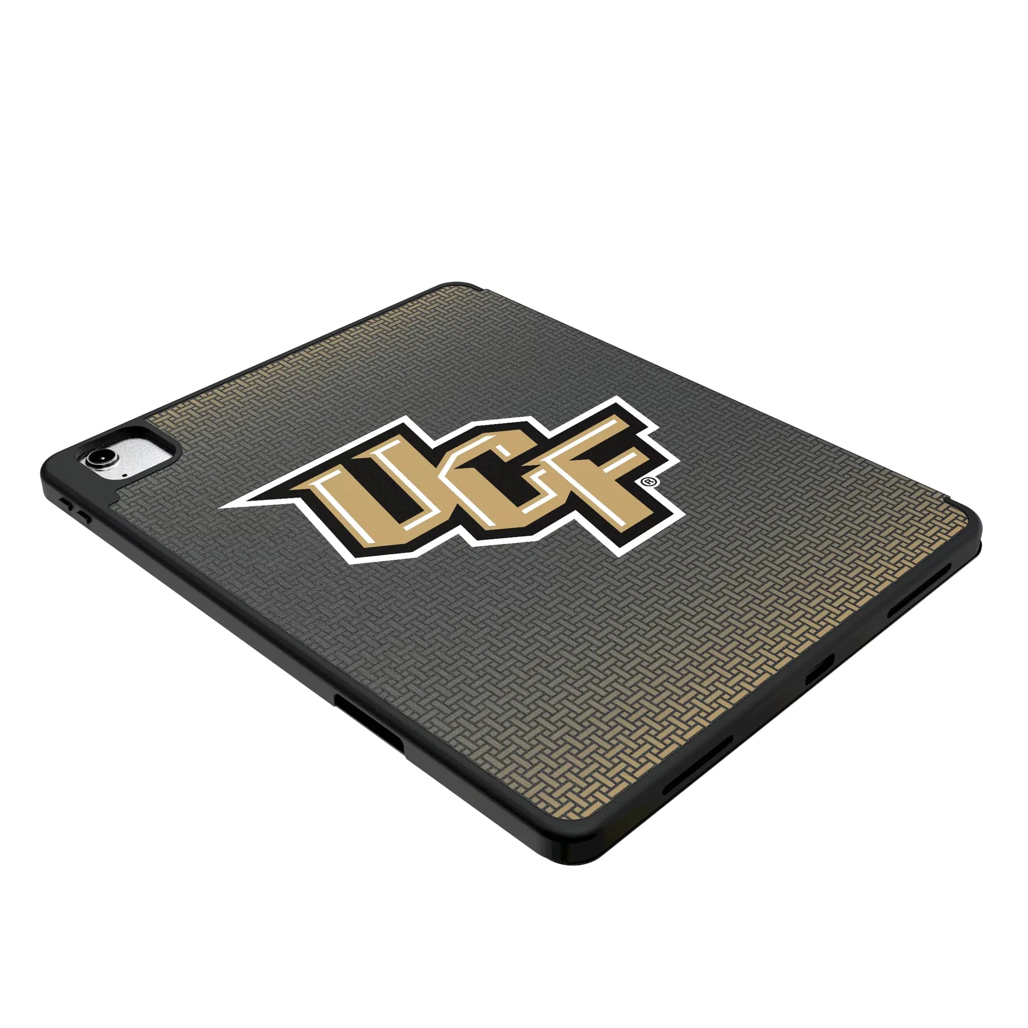 University of Central Florida Golden Knights Linen iPad Tablet Case for Apple iPad - Isometric View