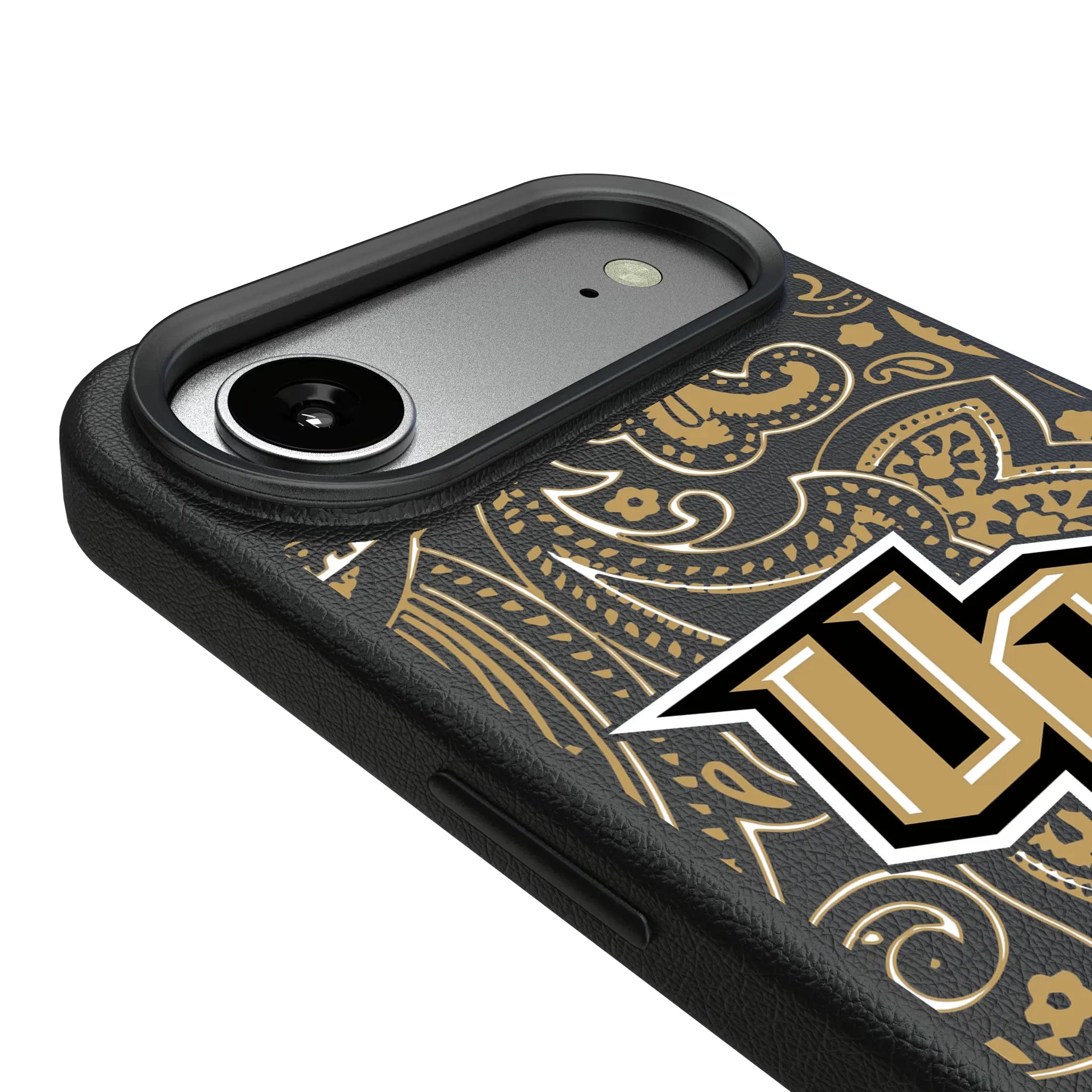 University of Central Florida Golden Knights Paisley iPhone MagSafe Compatible Phone Case for Apple iPhone - Detail#Device_iPhone Air