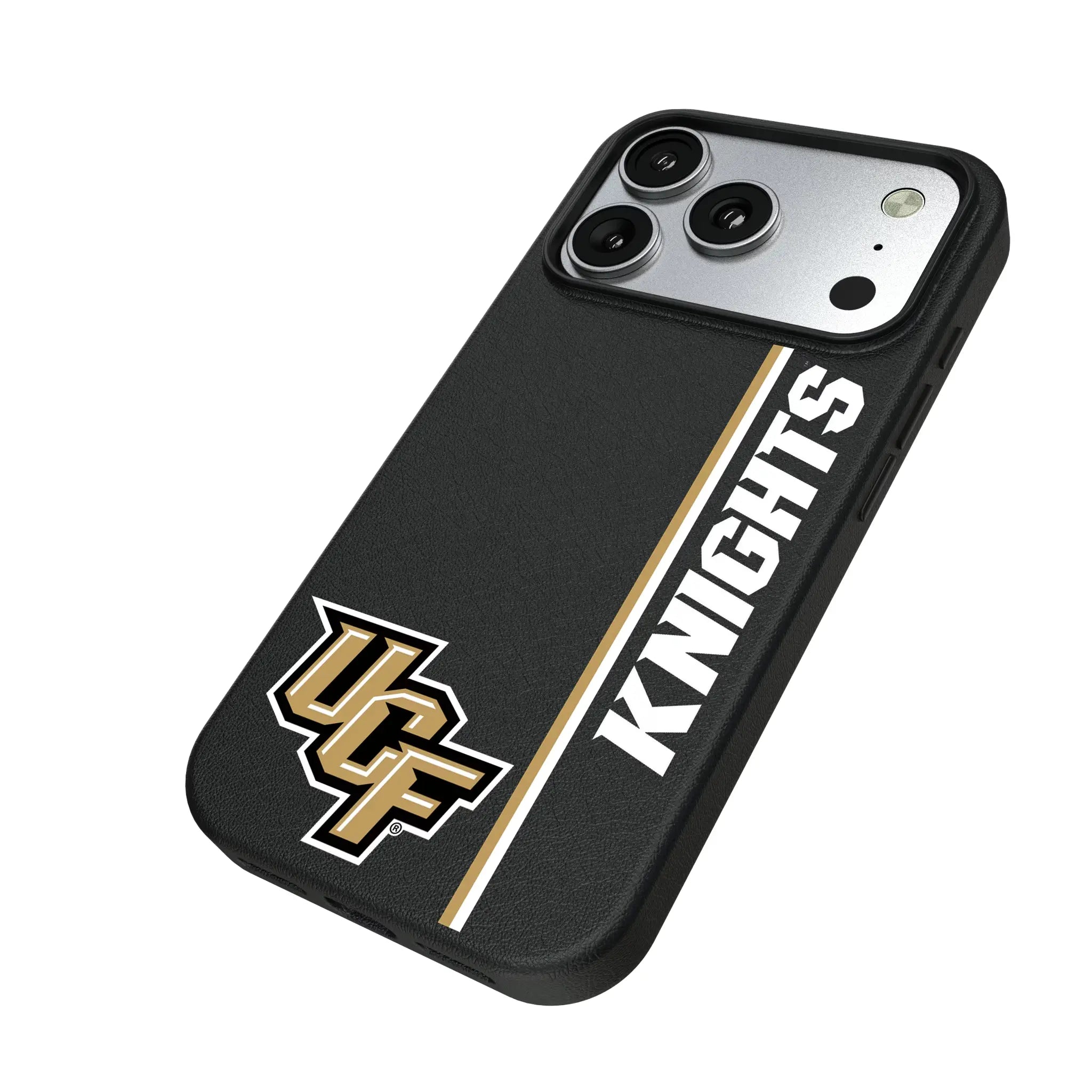 University of Central Florida Golden Knights Sidebar iPhone MagSafe Compatible Phone Case for Apple iPhone - Isometric View#Device_iPhone 17 Pro