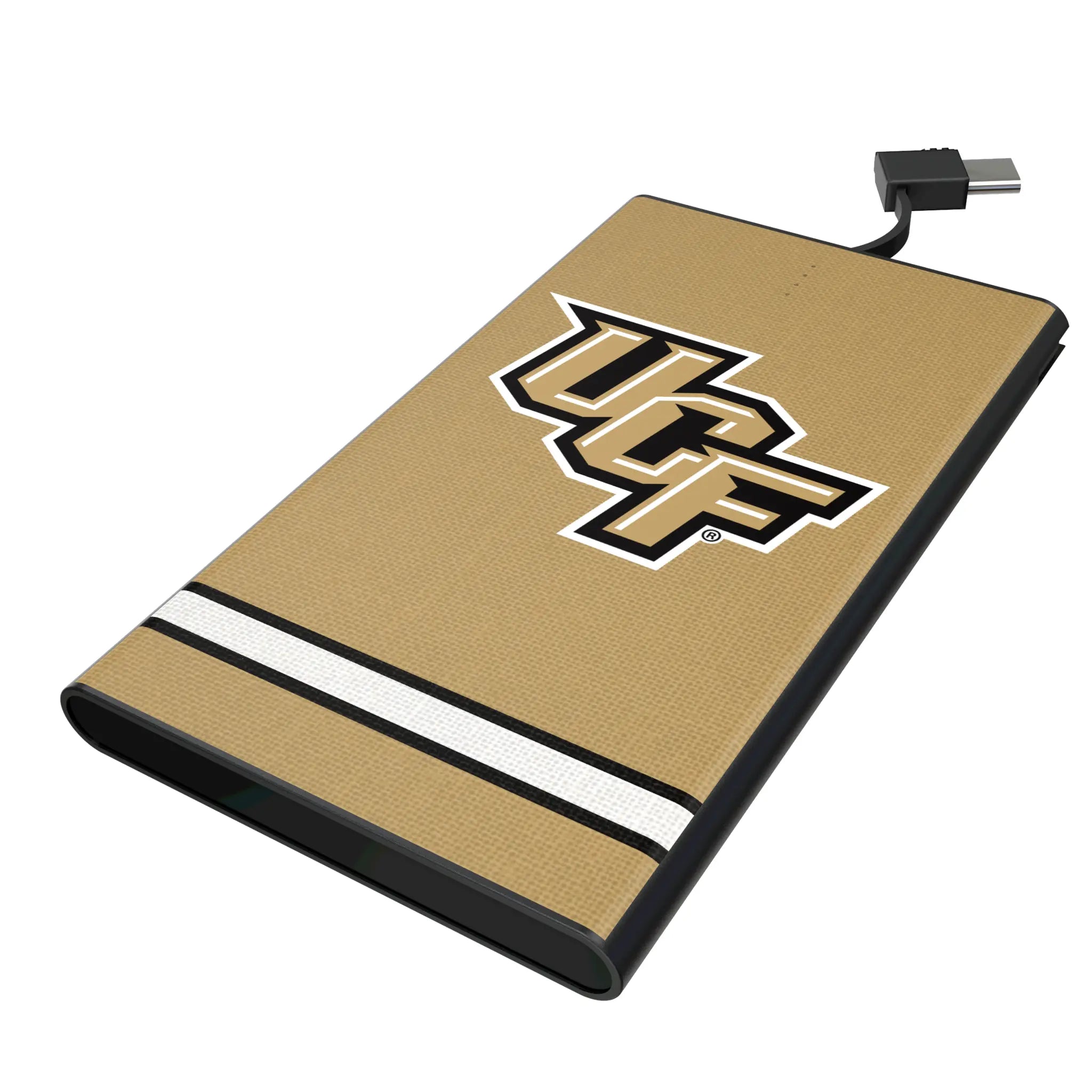 University of Central Florida Golden Knights Stripe 5000mAh Flat Power Bank