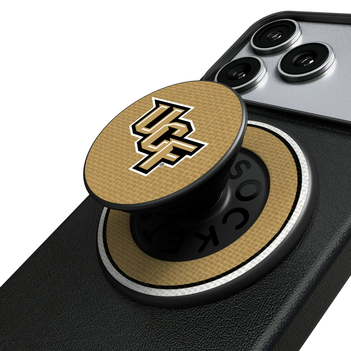 University of Central Florida Golden Knights Stripe Popsockets Round Magnetic