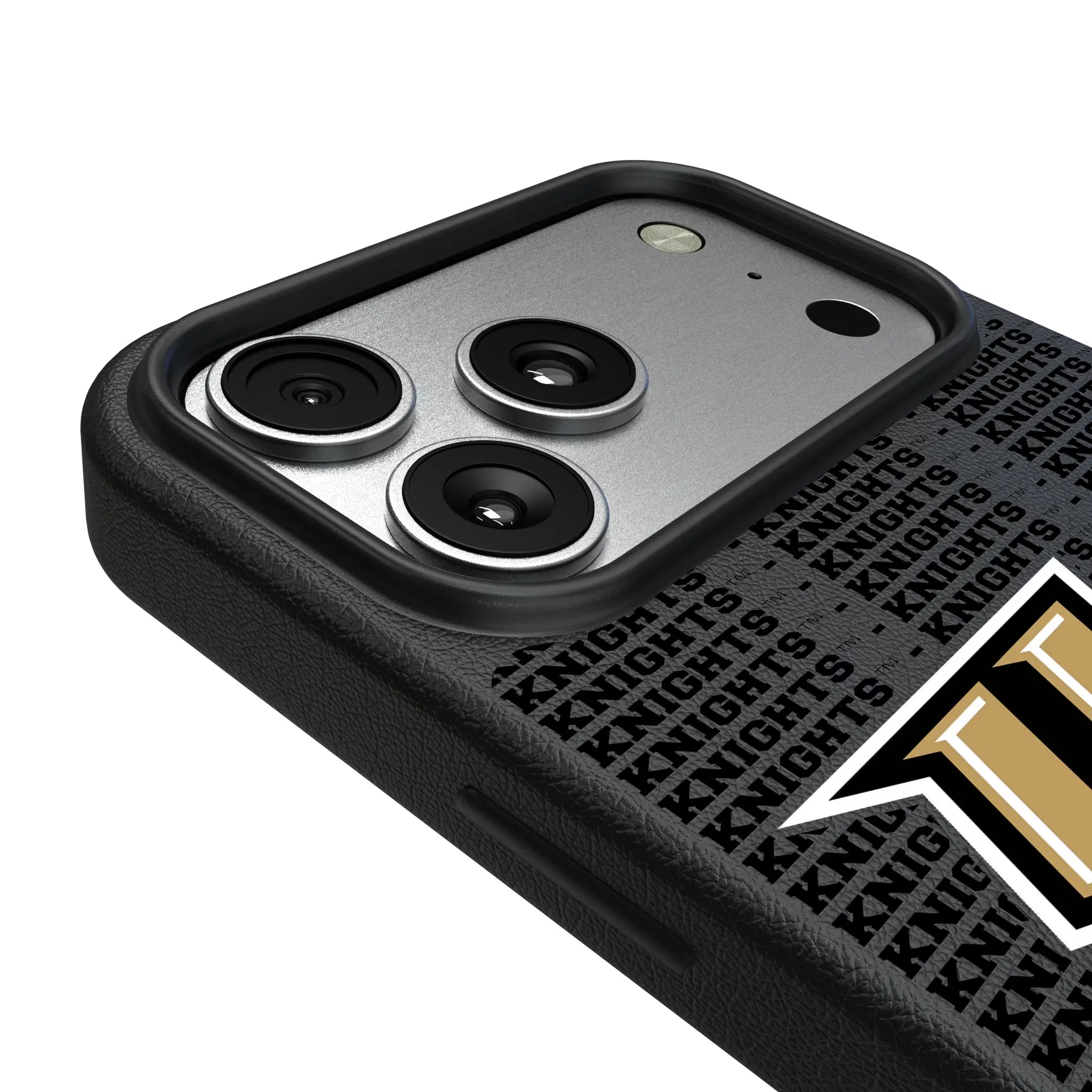 University of Central Florida Golden Knights Text Backdrop iPhone MagSafe Compatible Phone Case for Apple iPhone - Detail#Device_iPhone 17 Pro Max