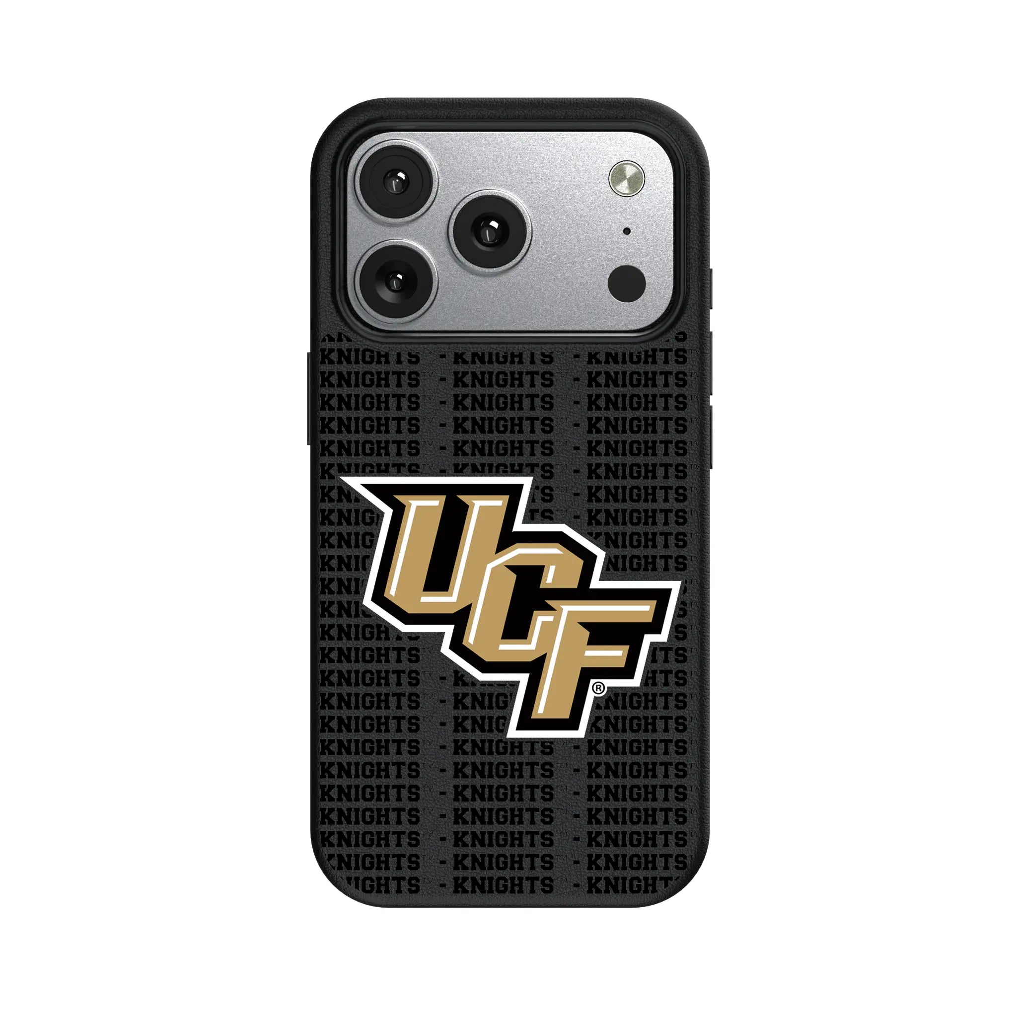 University of Central Florida Golden Knights Text Backdrop iPhone MagSafe Compatible Phone Case for Apple iPhone#Device_iPhone 17 Pro