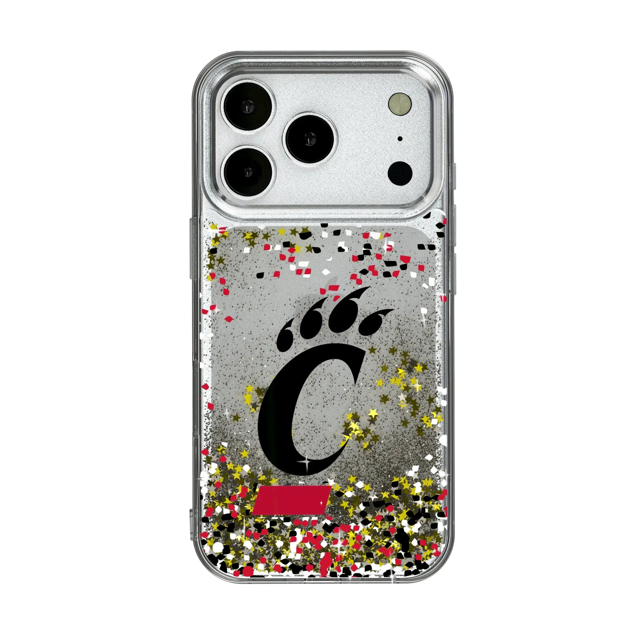 University of Cincinnati Bearcats Confetti iPhone Glitter Phone Case for Apple iPhone