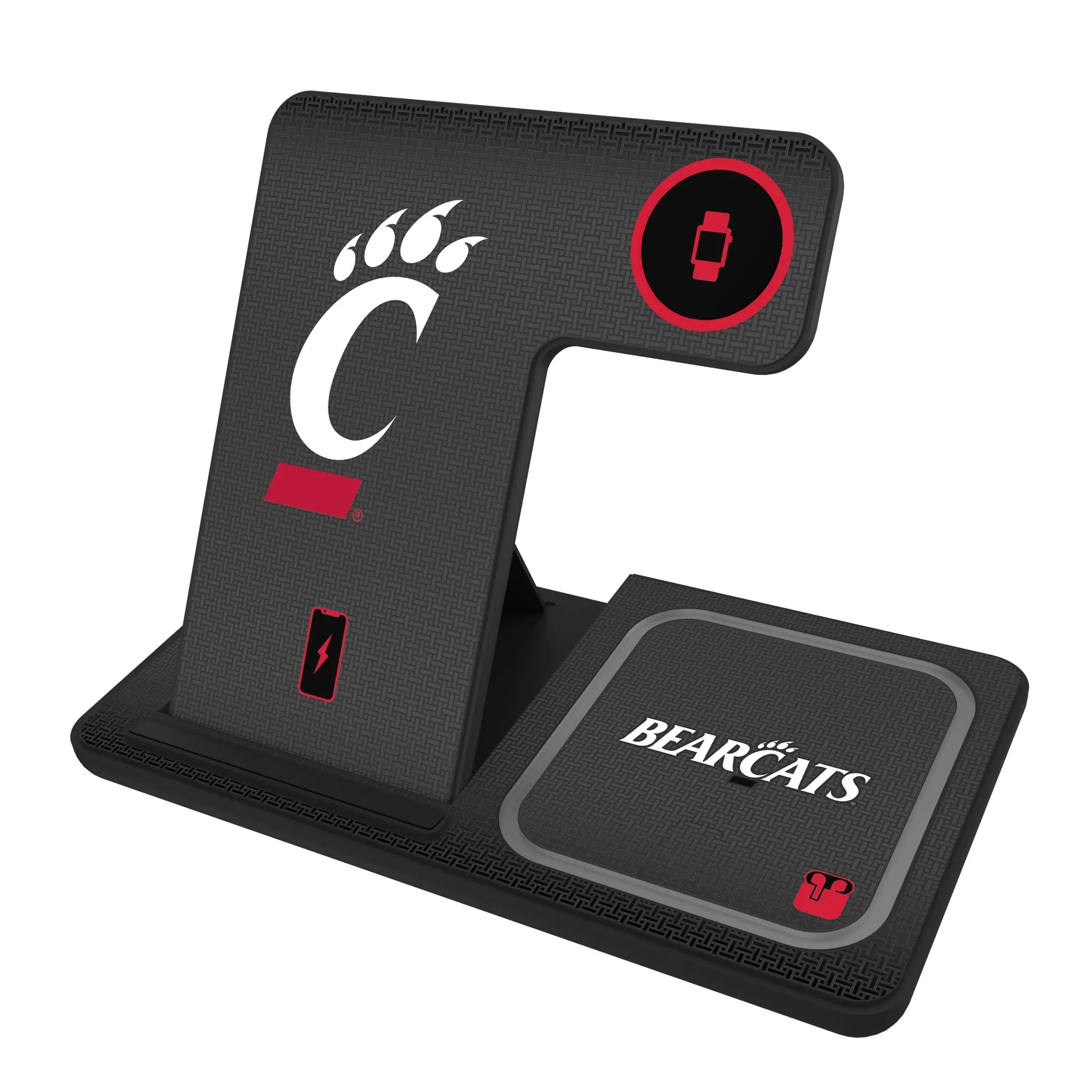 University of Cincinnati Bearcats Linen 3 in 1 Charging Station