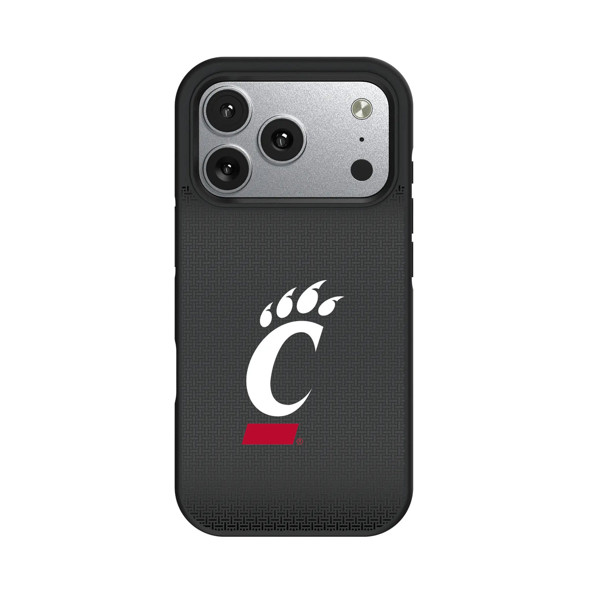 University of Cincinnati Bearcats Linen iPhone Bump Phone Case for Apple iPhone#Device_iPhone 17 Pro