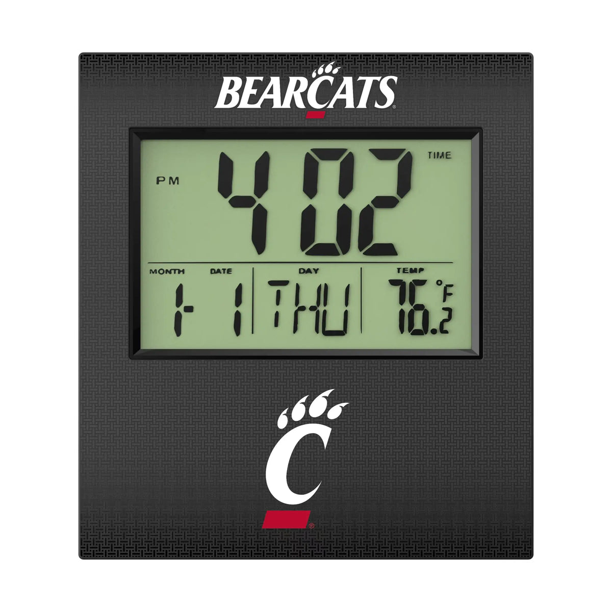 University of Cincinnati Bearcats Linen Wall Clock