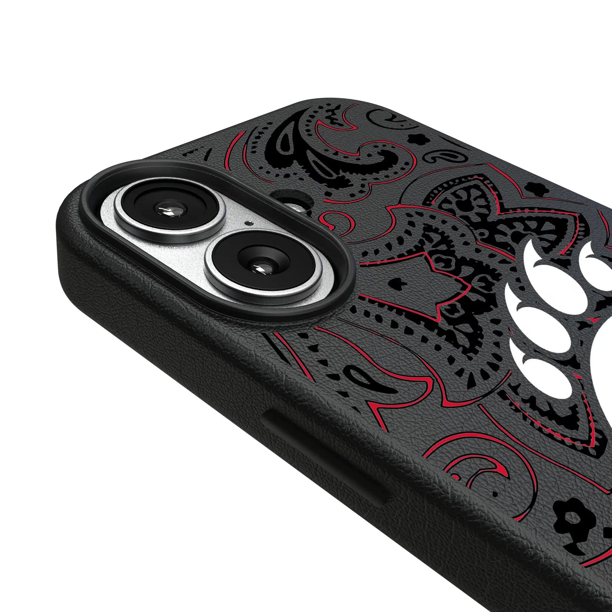 University of Cincinnati Bearcats Paisley iPhone MagSafe Compatible Phone Case for Apple iPhone - Detail#Device_iPhone 17