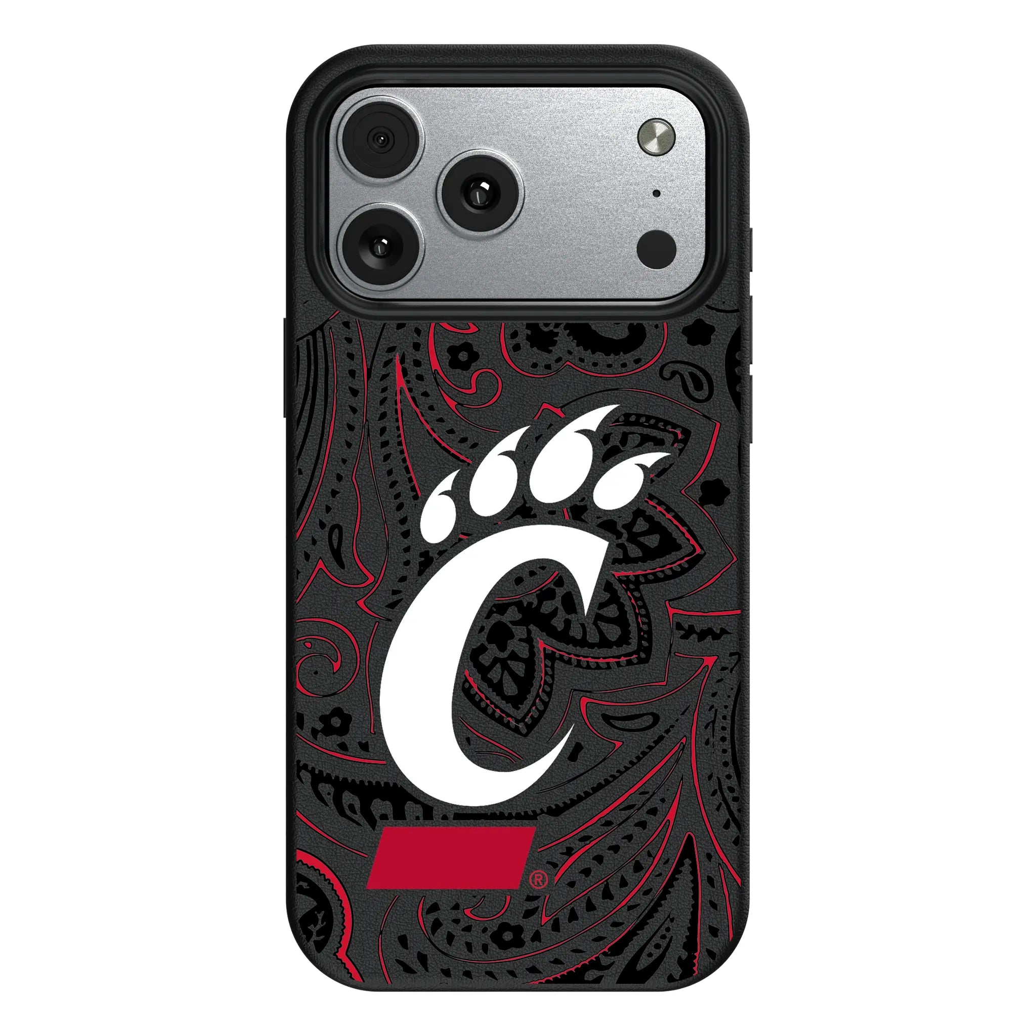 University of Cincinnati Bearcats Paisley iPhone MagSafe Compatible Phone Case for Apple iPhone#Device_iPhone 17 Pro Max