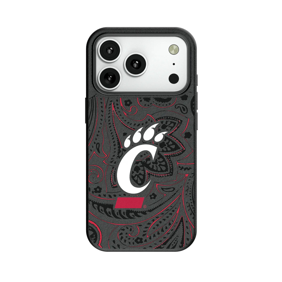 University of Cincinnati Bearcats Paisley MagSafe Compatible Phone Case for Apple iPhone