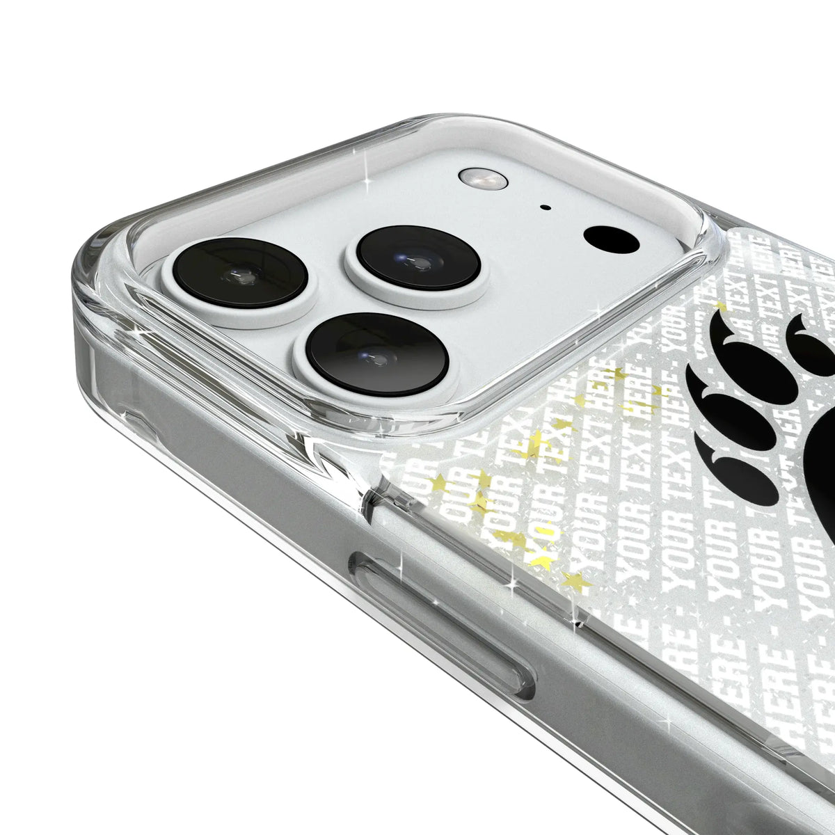 University of Cincinnati Bearcats Personalized EndZone Plus iPhone Glitter Phone Case for Apple iPhone - Detail#Device_iPhone 18 Pro
