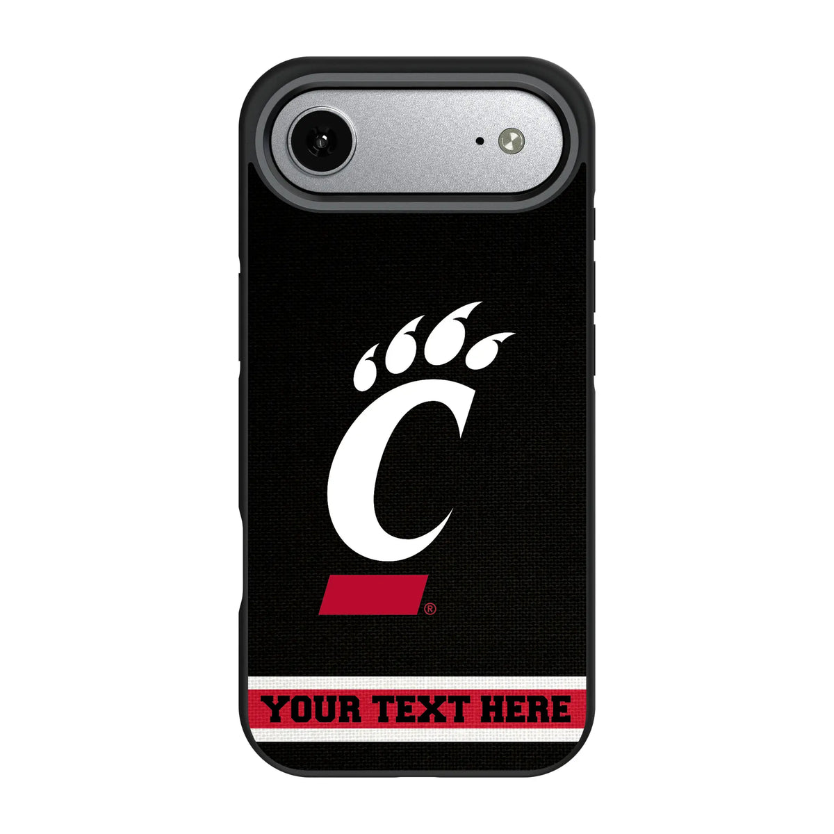 University of Cincinnati Bearcats Personalized Stripe iPhone Bump Phone Case for Apple iPhone#Device_iPhone Air