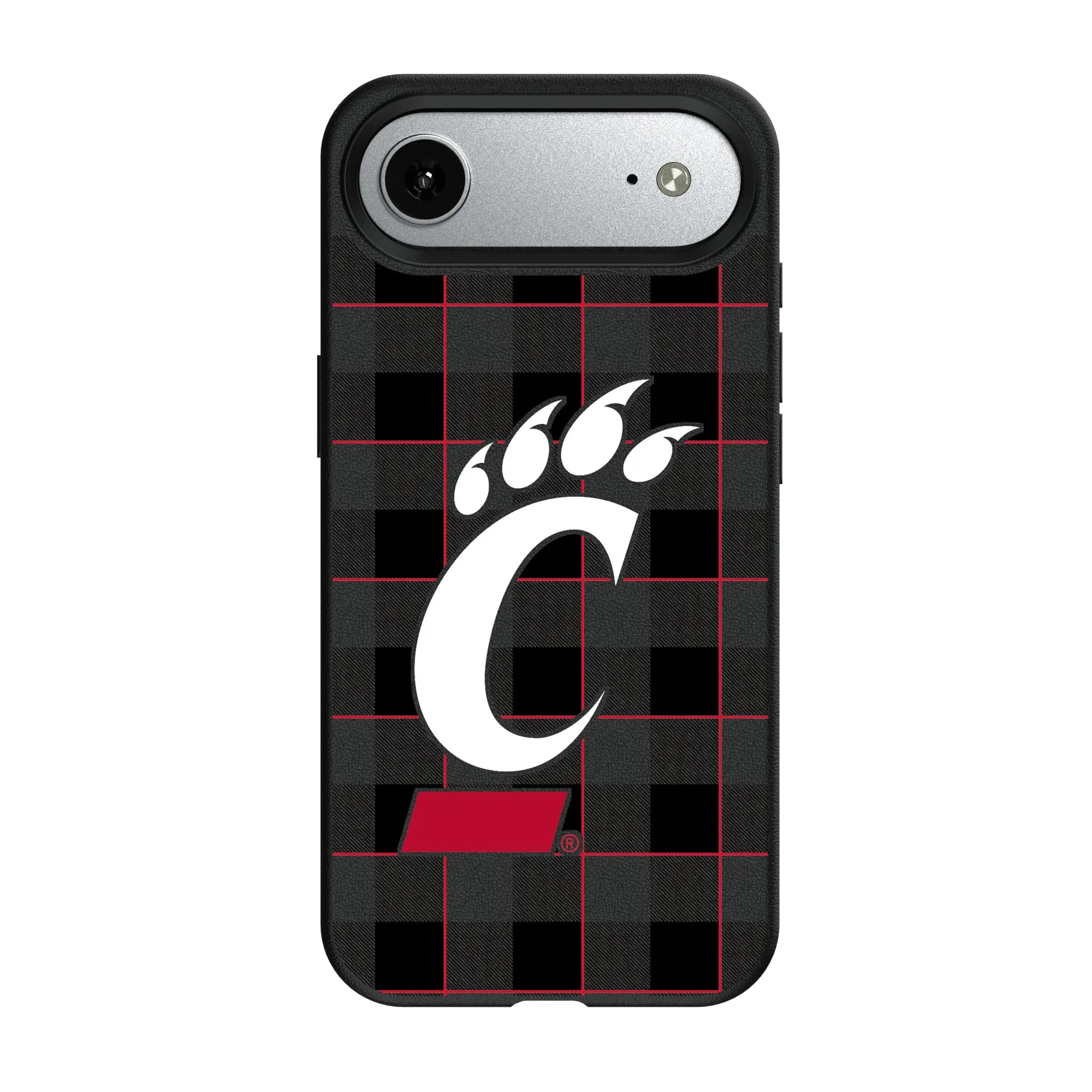 University of Cincinnati Bearcats Plaid iPhone MagSafe Compatible Phone Case for Apple iPhone#Device_iPhone Air