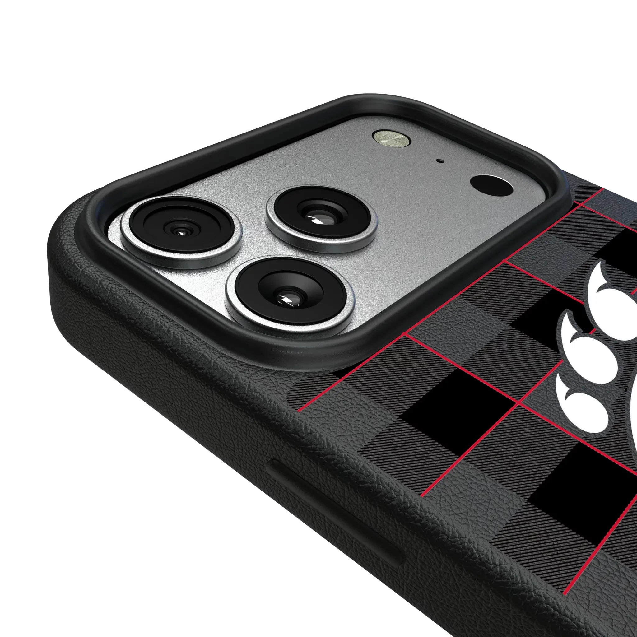University of Cincinnati Bearcats Plaid iPhone MagSafe Compatible Phone Case for Apple iPhone - Detail#Device_iPhone 17 Pro Max