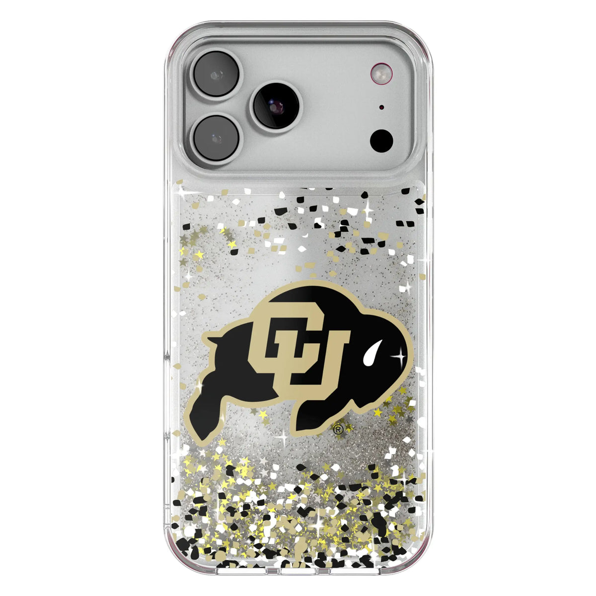 University of Colorado Buffaloes Confetti Glitter Phone Case for Apple iPhone