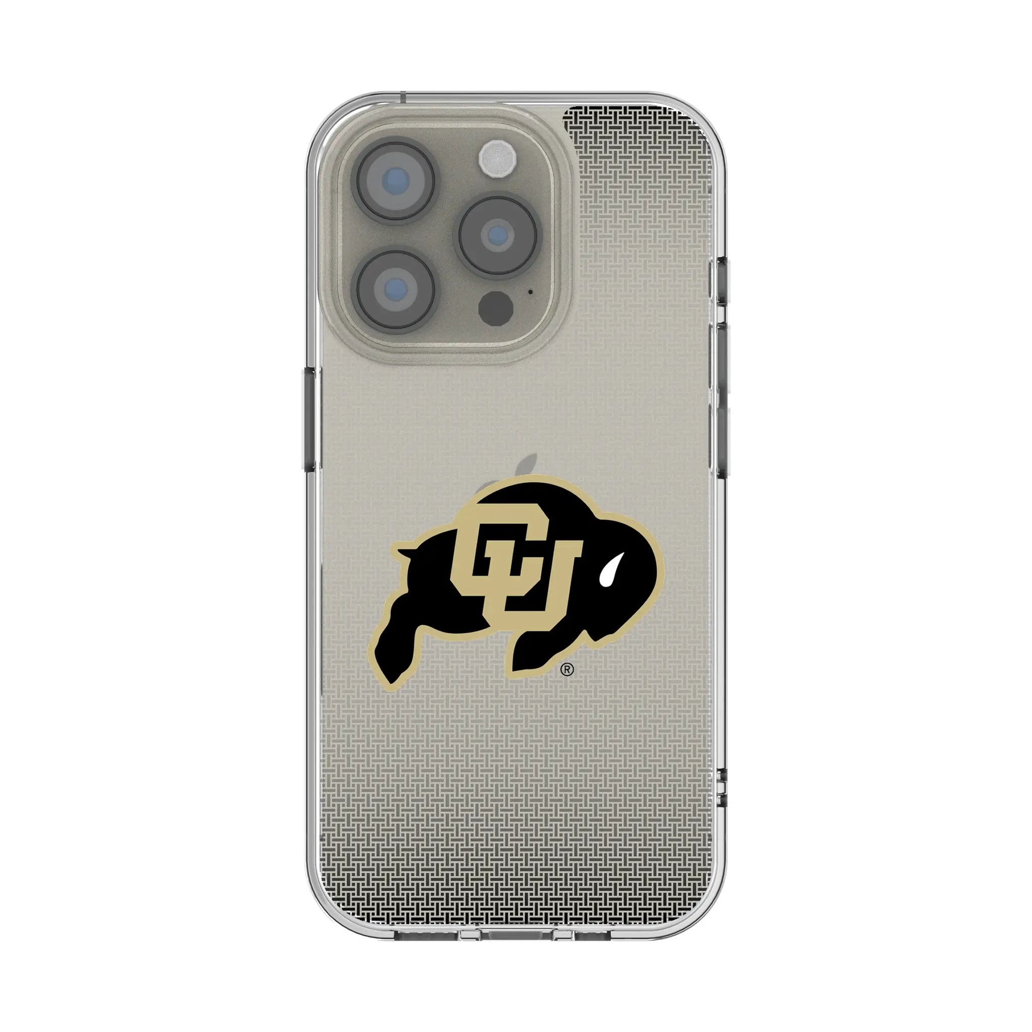 University of Colorado Buffaloes Linen iPhone Clear Phone Case for Apple iPhone