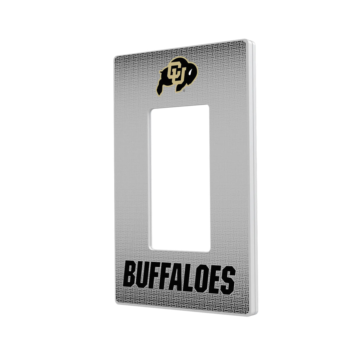 University of Colorado Buffaloes Linen Hidden-Screw Light Switch Plate#Style_Single Rocker