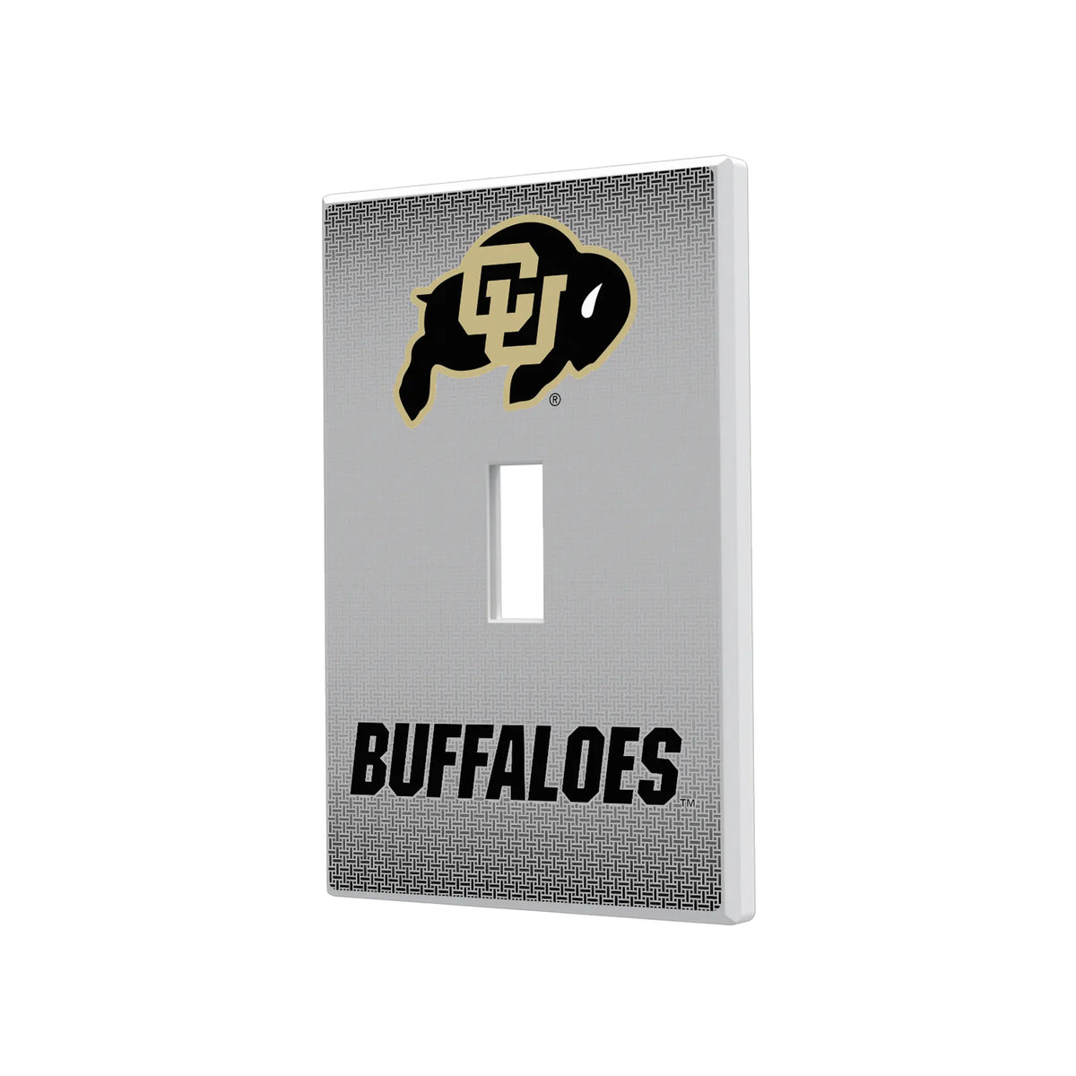 University of Colorado Buffaloes Linen Hidden-Screw Light Switch Plate#Style_Single Toggle