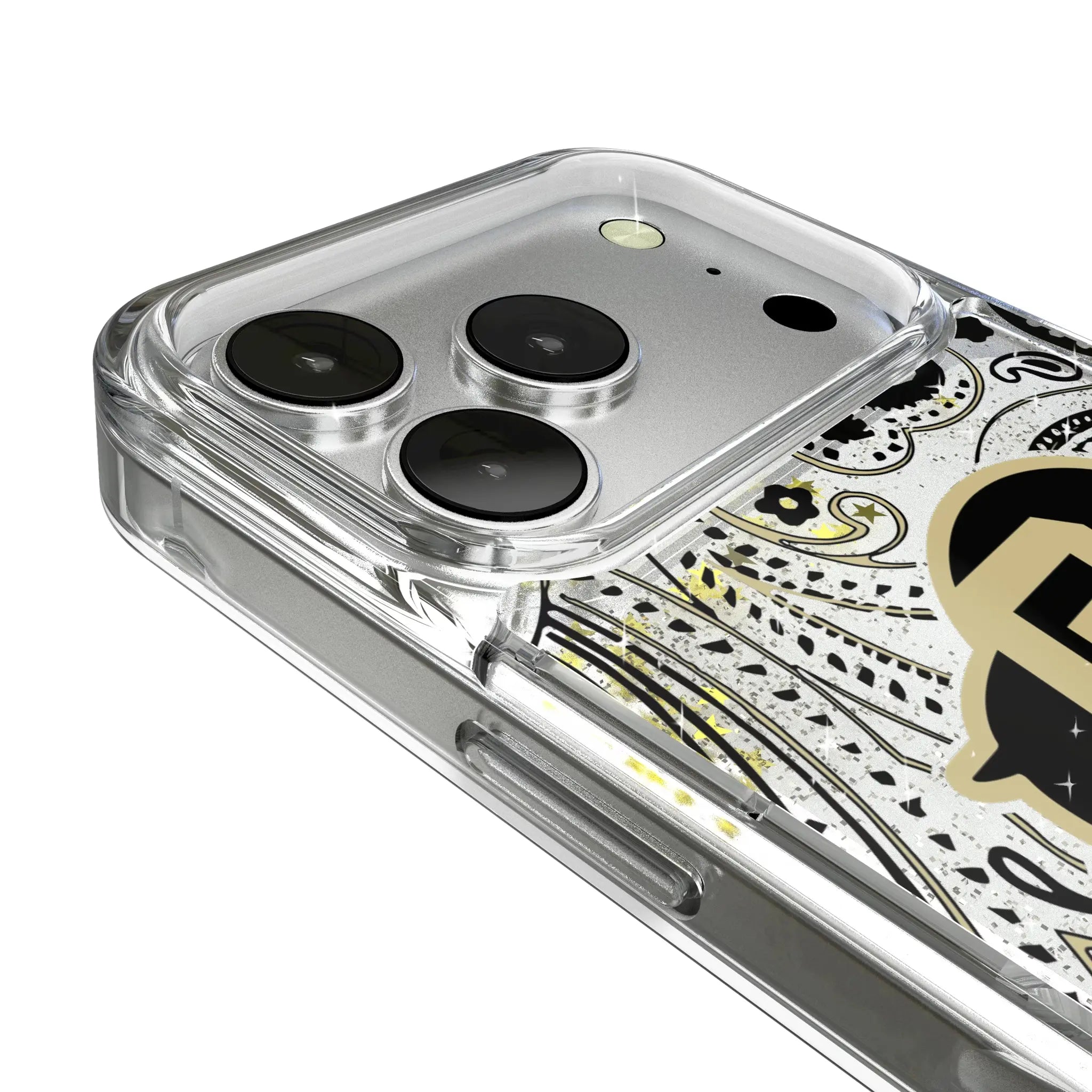 University of Colorado Buffaloes Paisley iPhone Glitter Phone Case for Apple iPhone - Detail