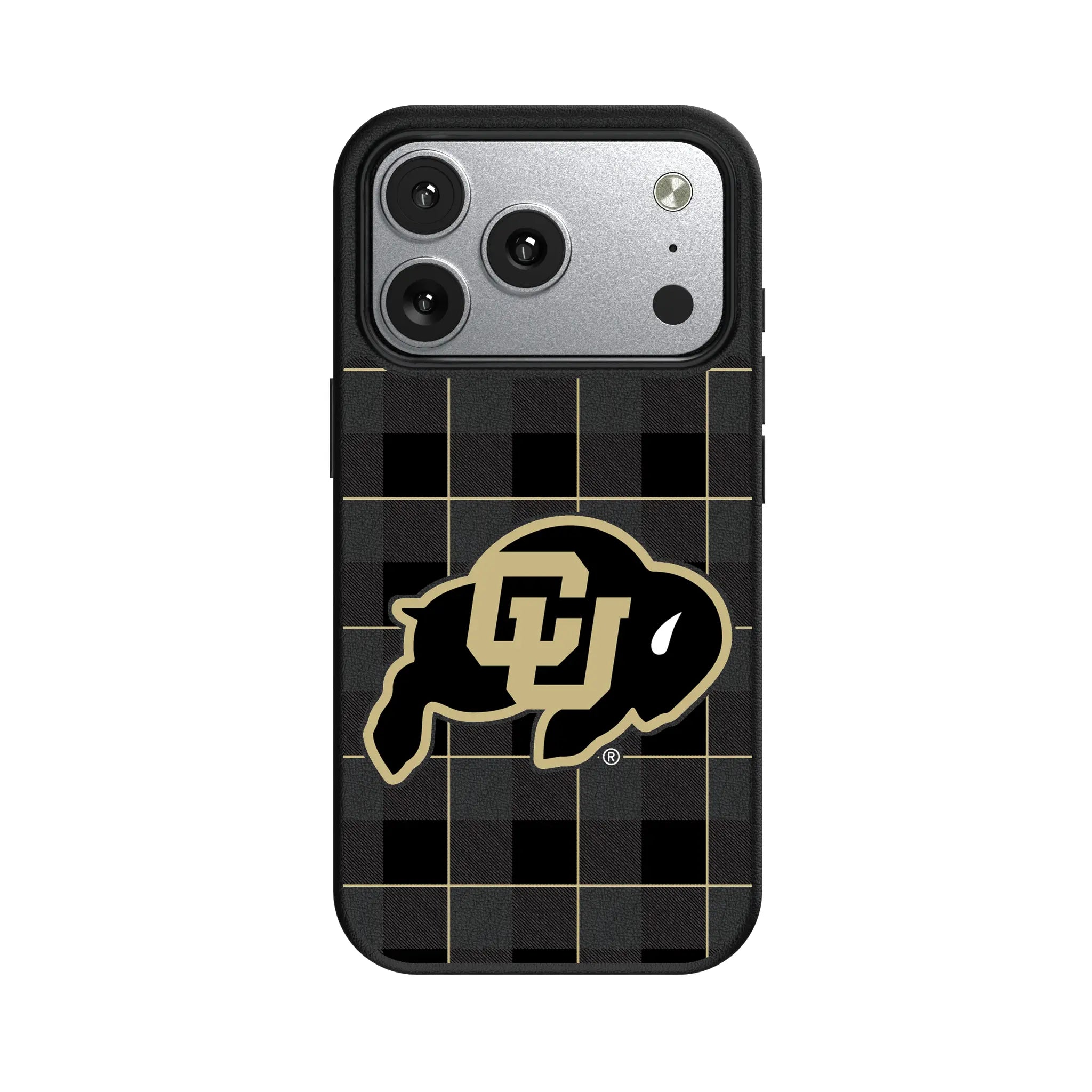 University of Colorado Buffaloes Plaid iPhone MagSafe Compatible Phone Case for Apple iPhone#Device_iPhone 17 Pro