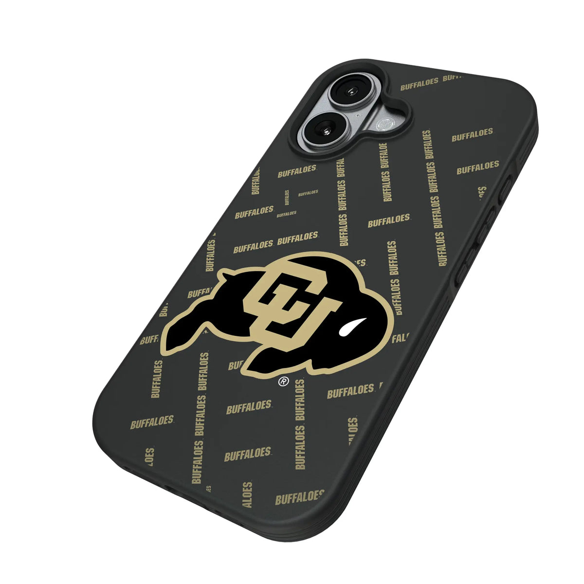 University of Colorado Buffaloes Quadtile iPhone Bump Phone Case for Apple iPhone - Isometric View#Device_iPhone 17