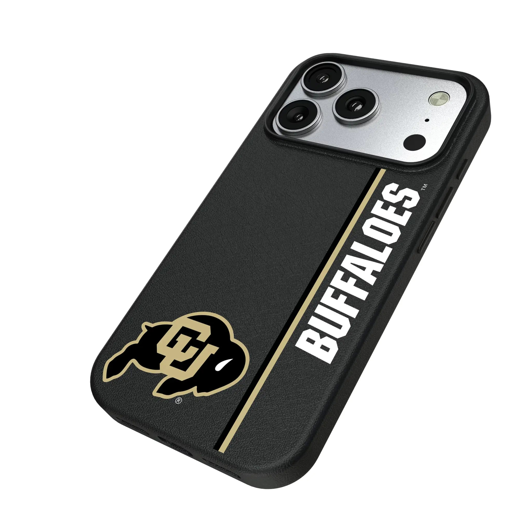University of Colorado Buffaloes Sidebar iPhone MagSafe Compatible Phone Case for Apple iPhone - Isometric View#Device_iPhone 17 Pro