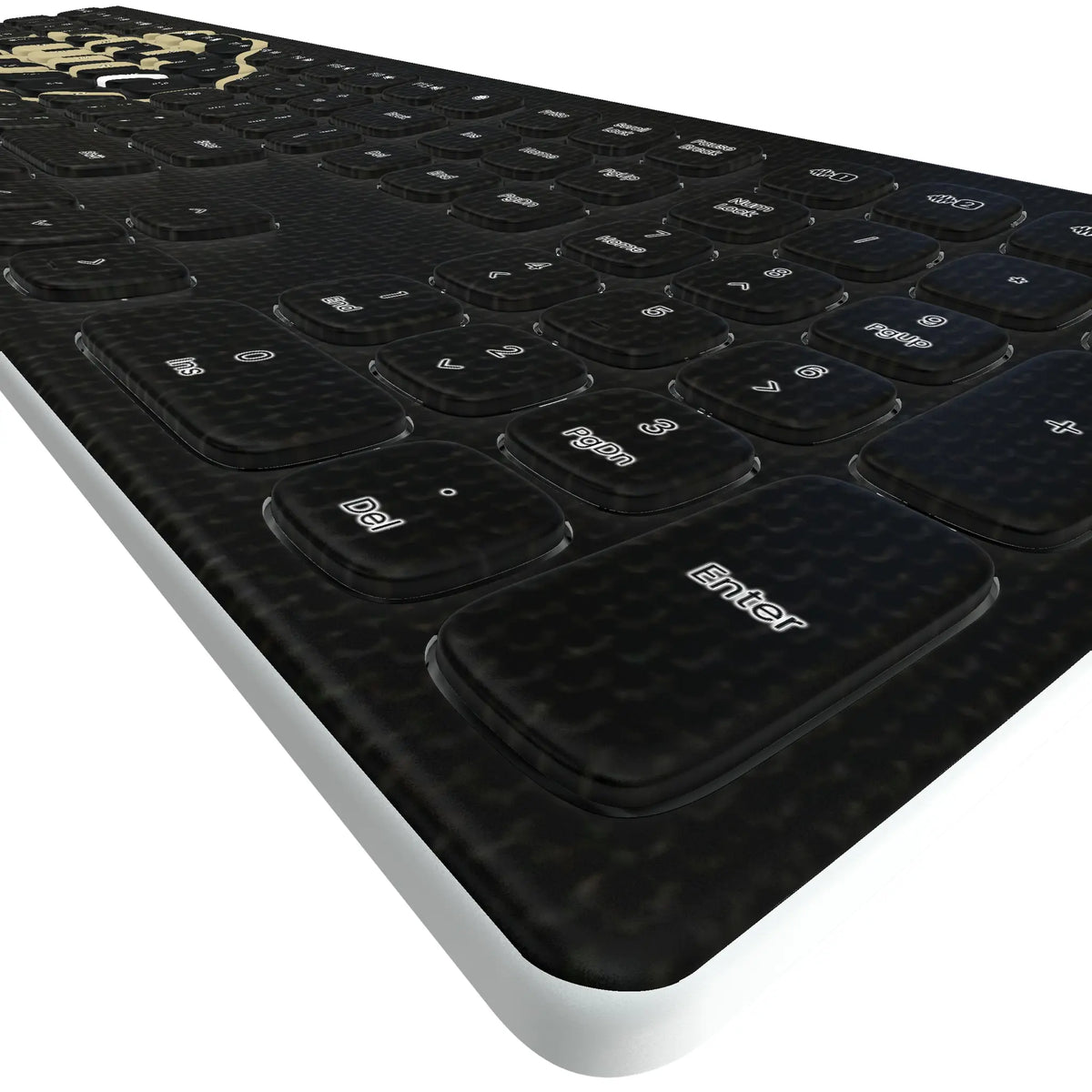 University of Colorado Buffaloes Solid KKB605 Curved Wireless Keyboard - Detail