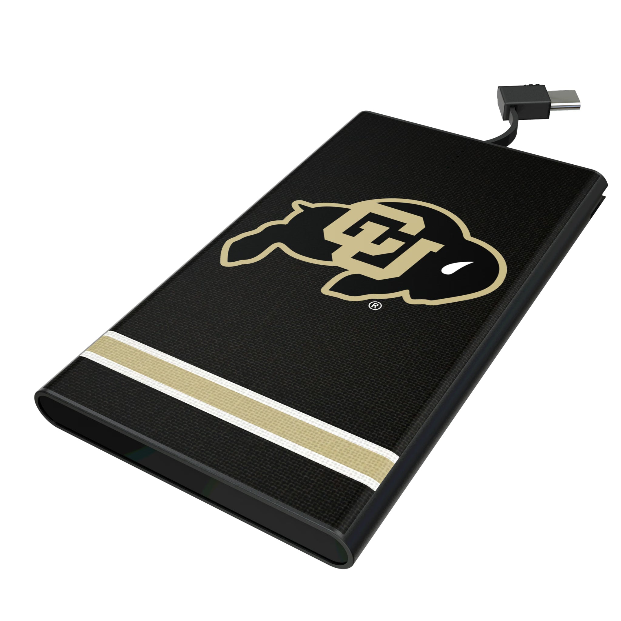 University of Colorado Buffaloes Stripe 5000mAh Flat Powerbank